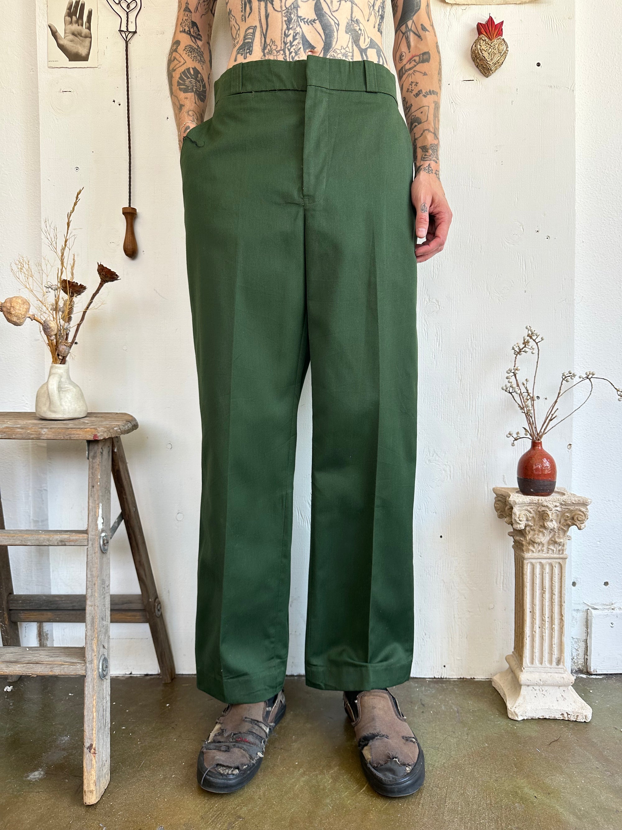 1990s Forest Green Work Pant