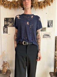 1970s Super Thrashed Blue T-Shirt (M/L)