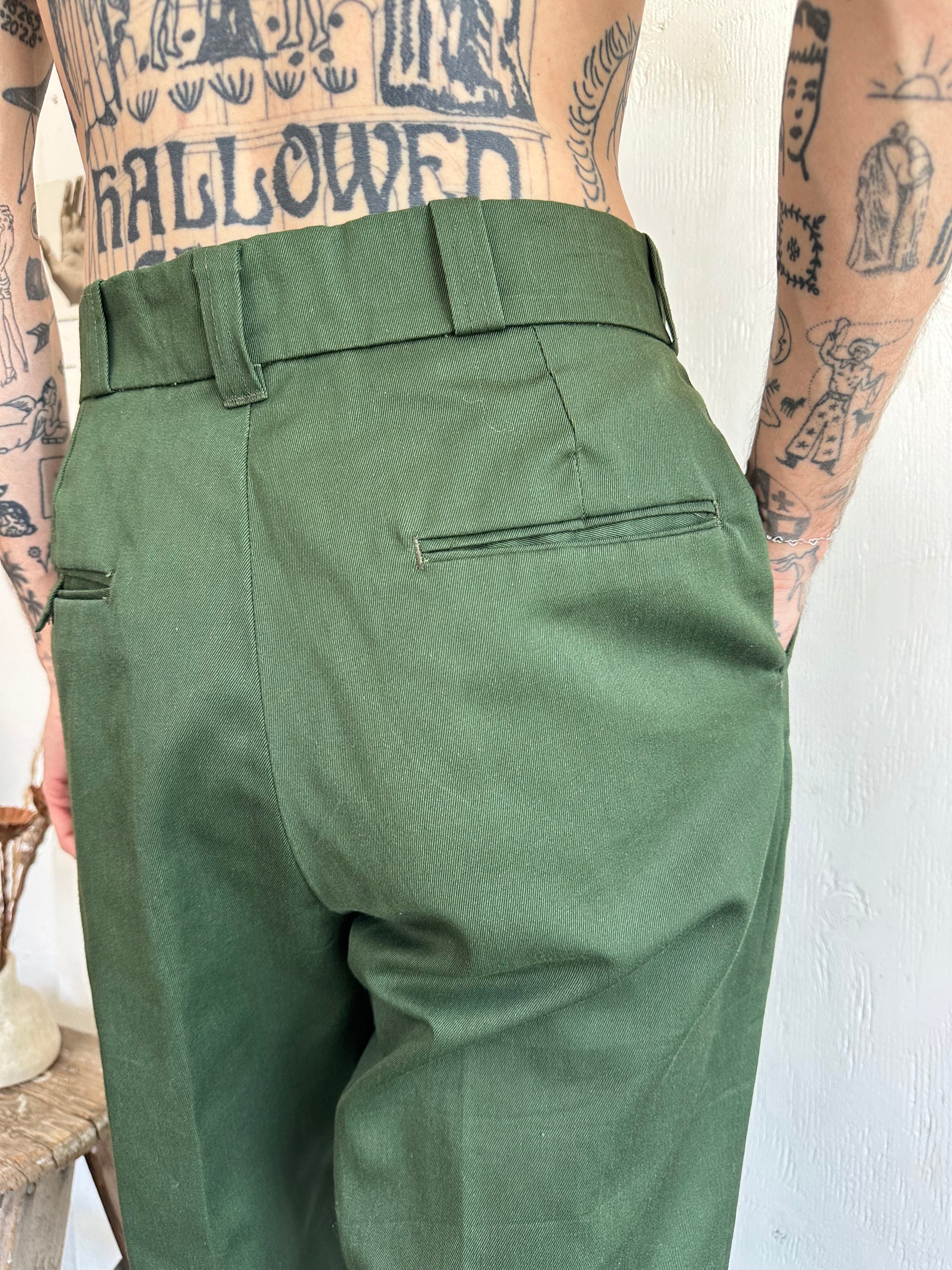 1990s Forest Green Work Pant