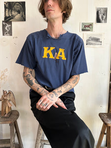 1970s Thrashed Russell Fraternity Football Tee (L)