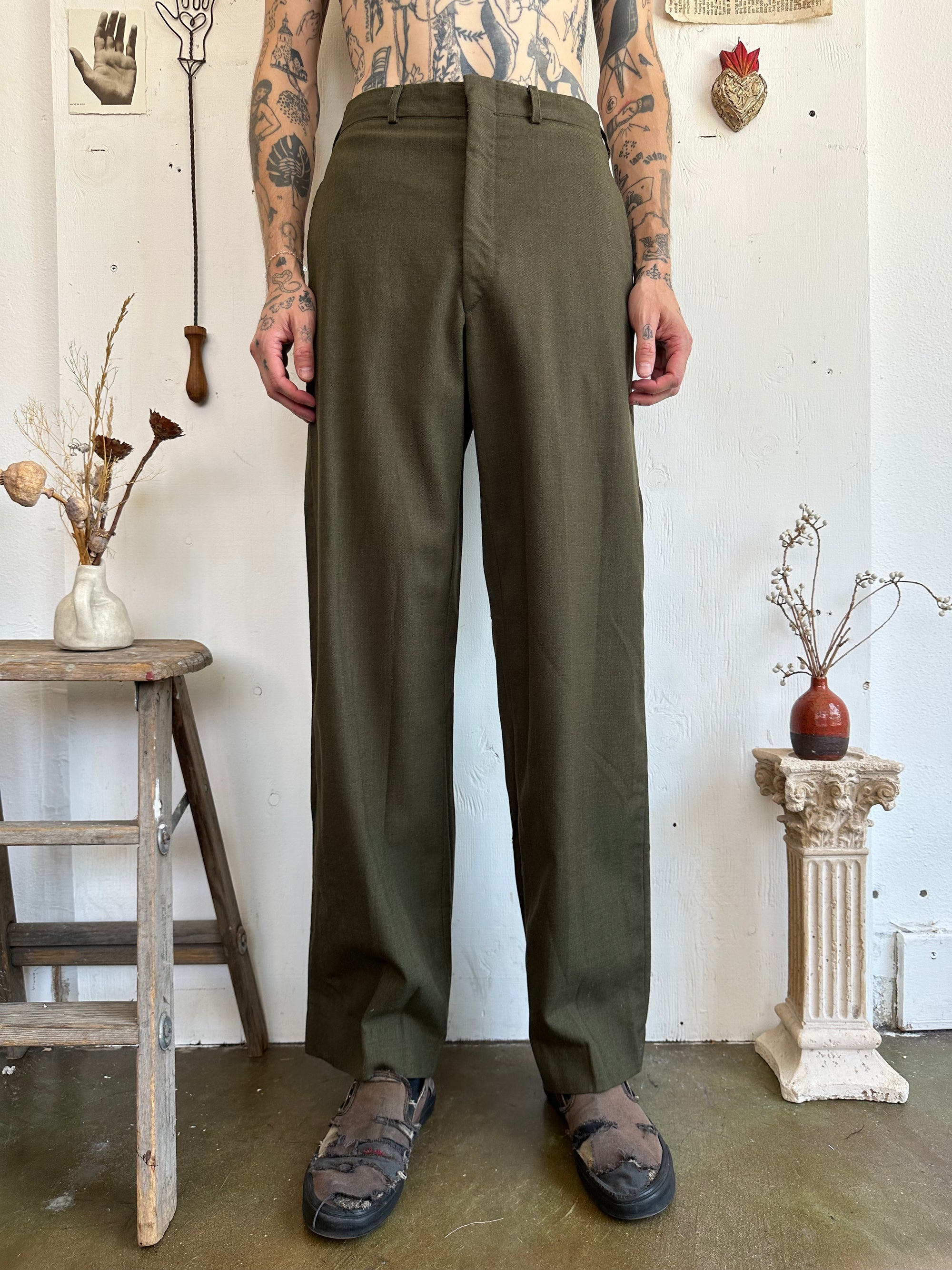 1950s Military Issued Baggy Trousers