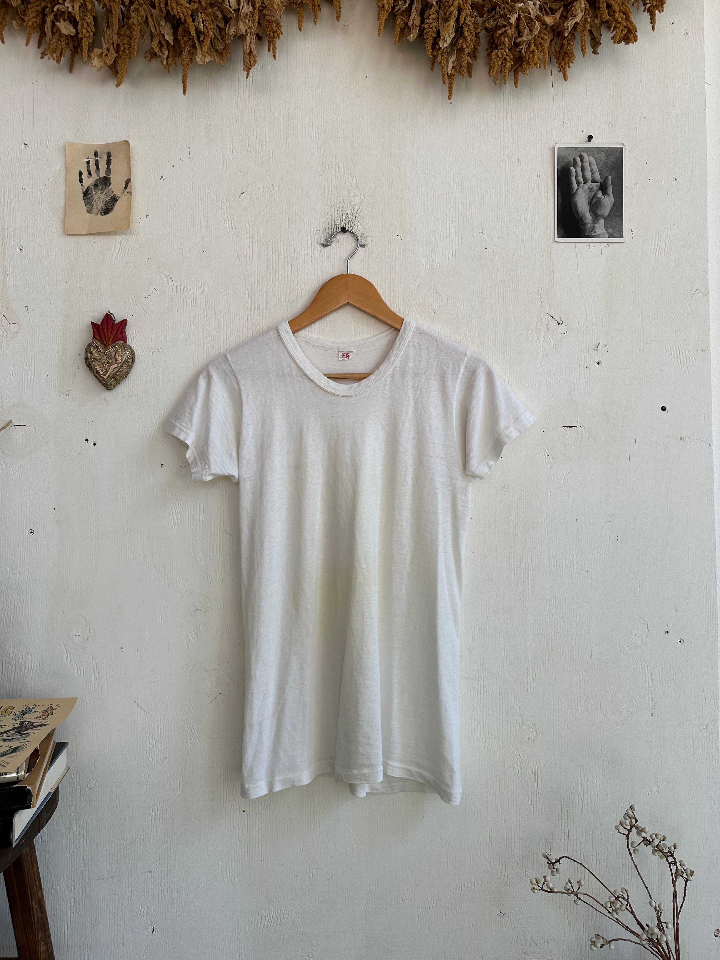 1950s White T-Shirt (S/M)