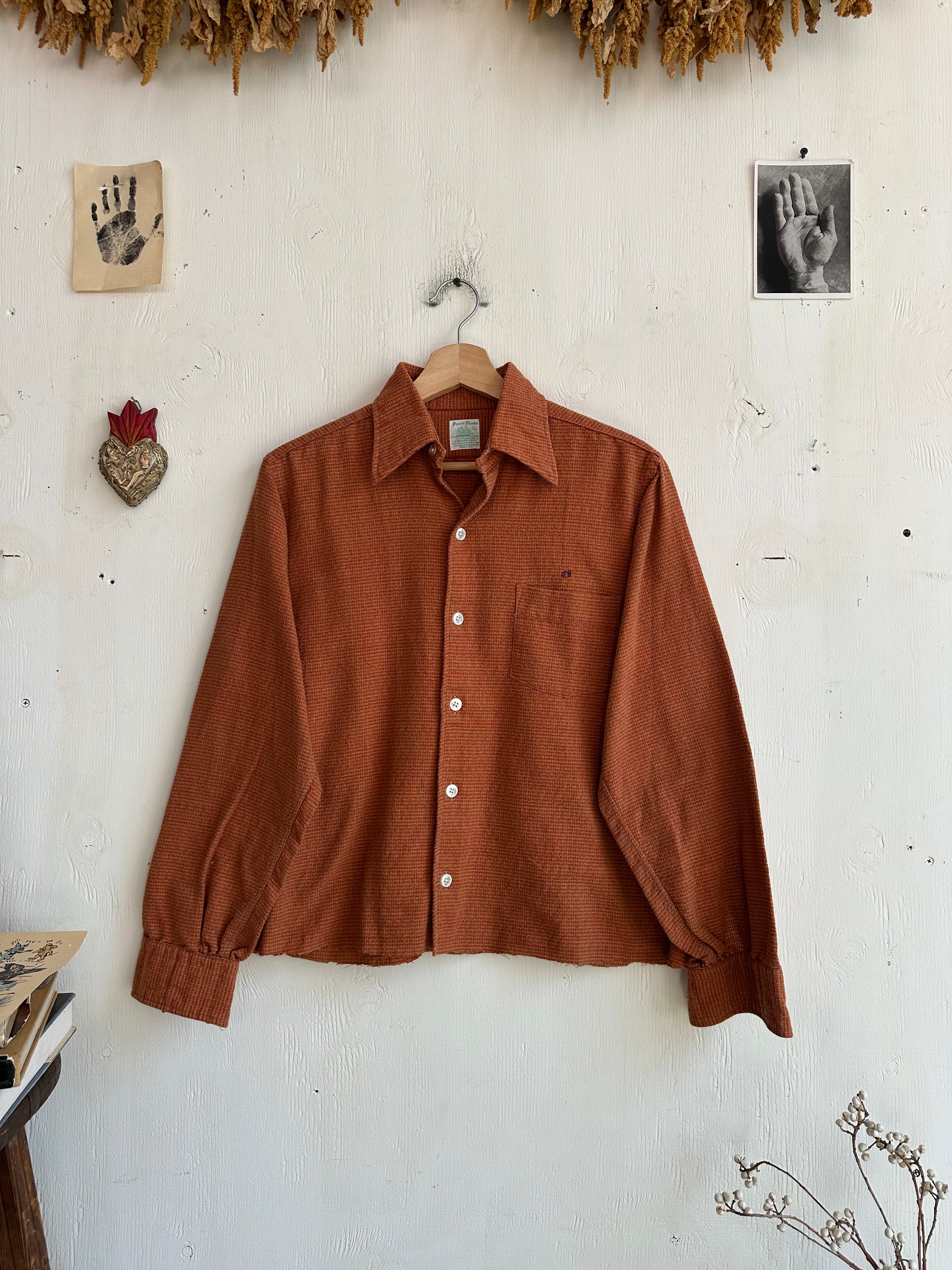 1980s Cropped Cotton Flannel (Boxy S)