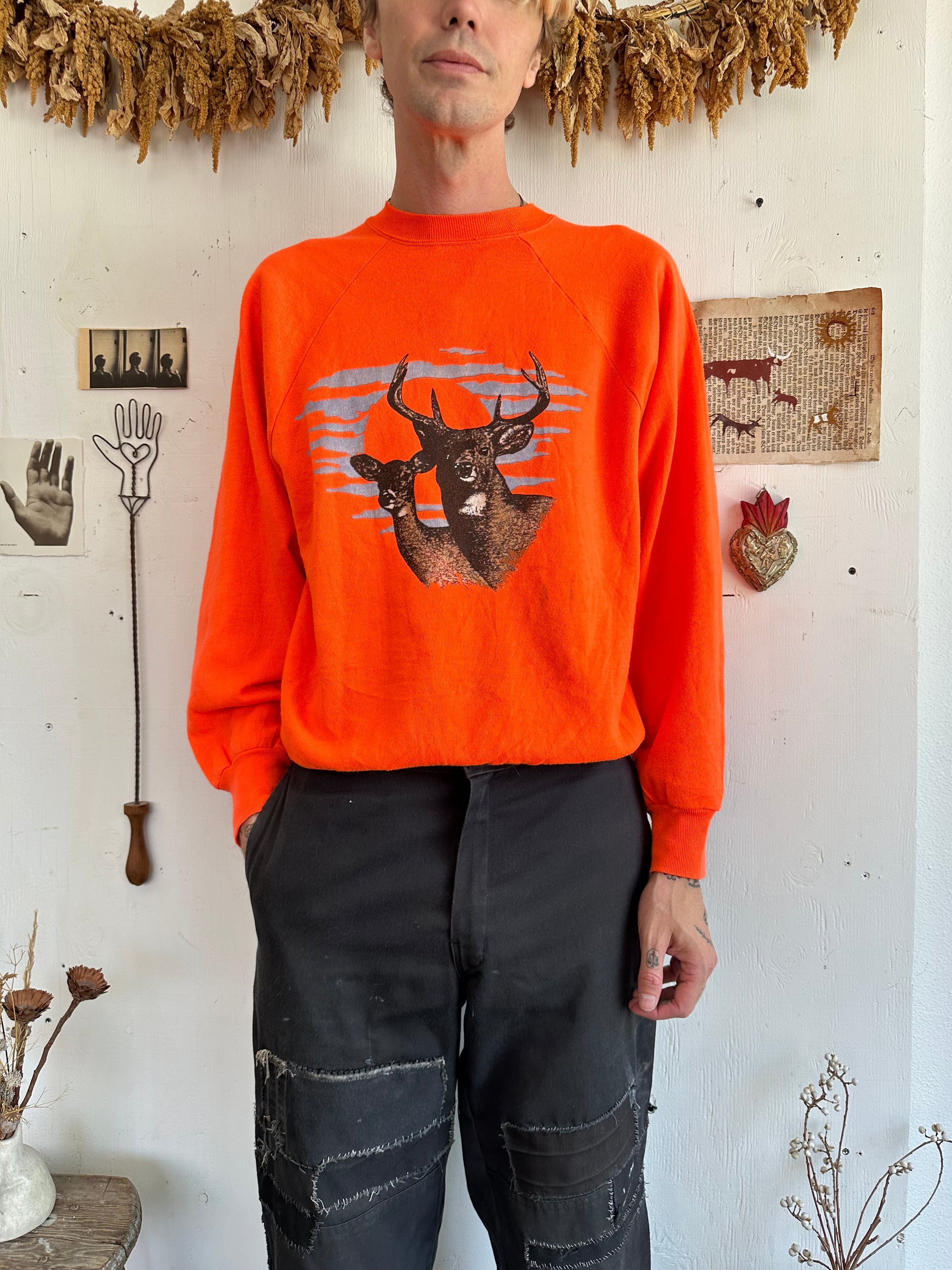 1990s Winchester Hi-Vis Buck Sweatshirt