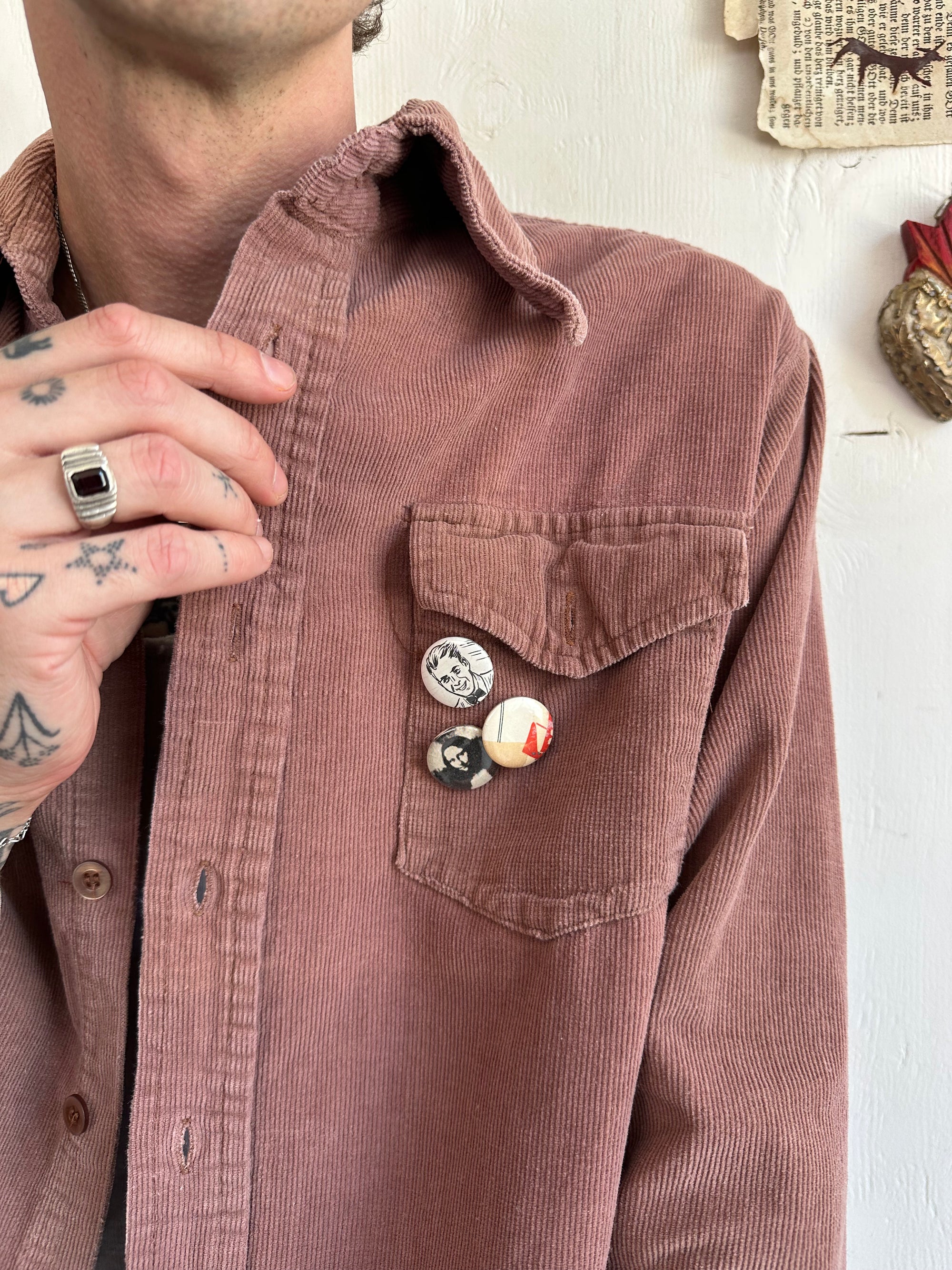 1970s Sears Corduroy Button Up Shirt