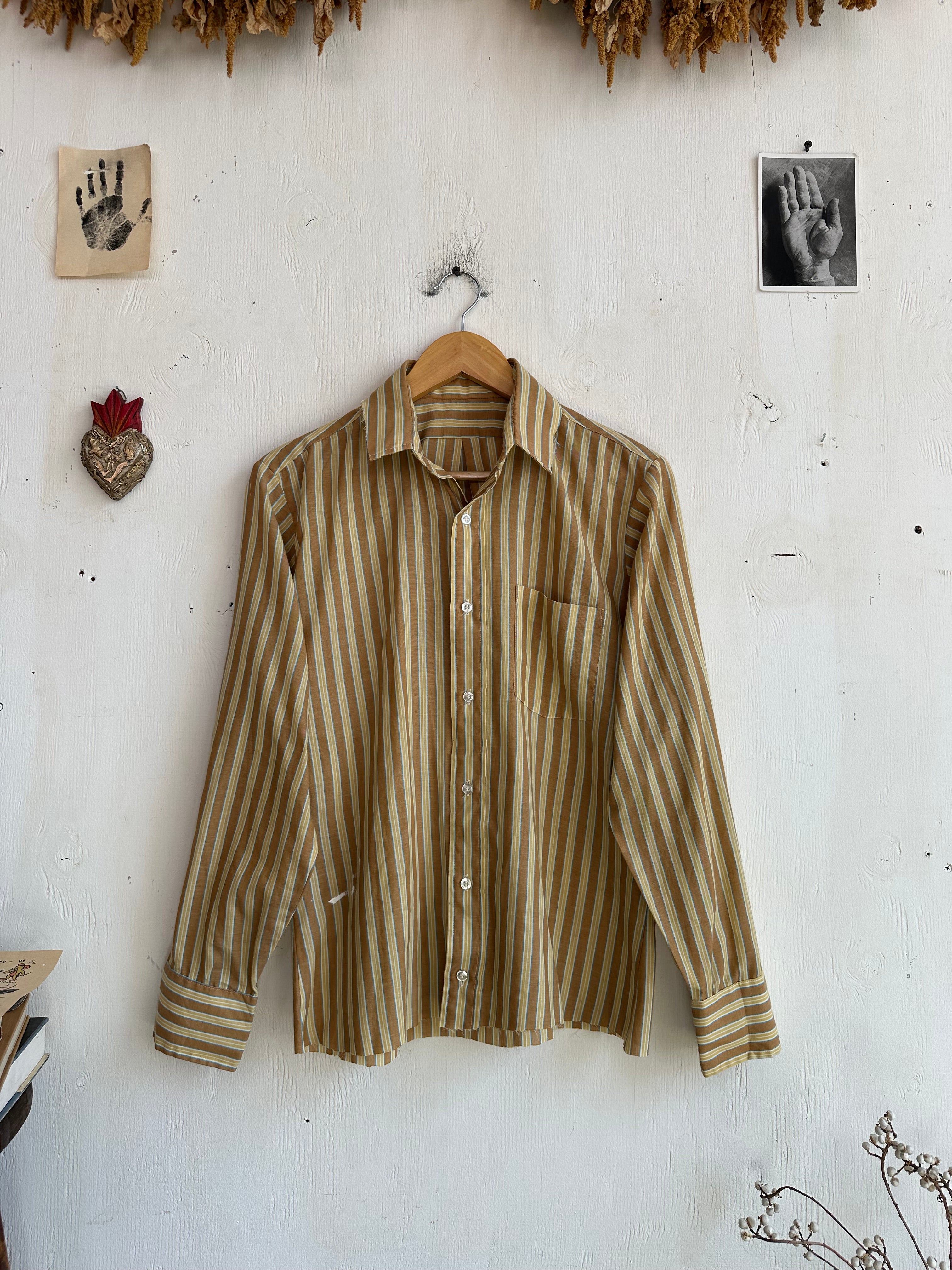 1970s Striped Shirt (Boxy M)