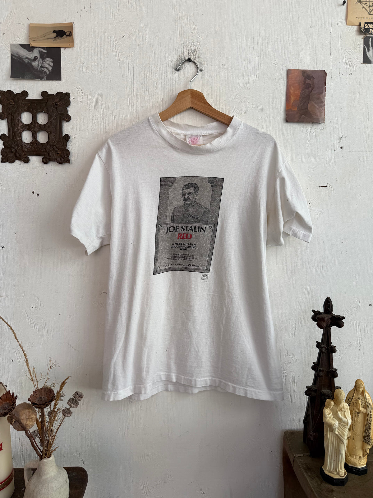 1990s Well Worn Joe Stalin Wine Tee