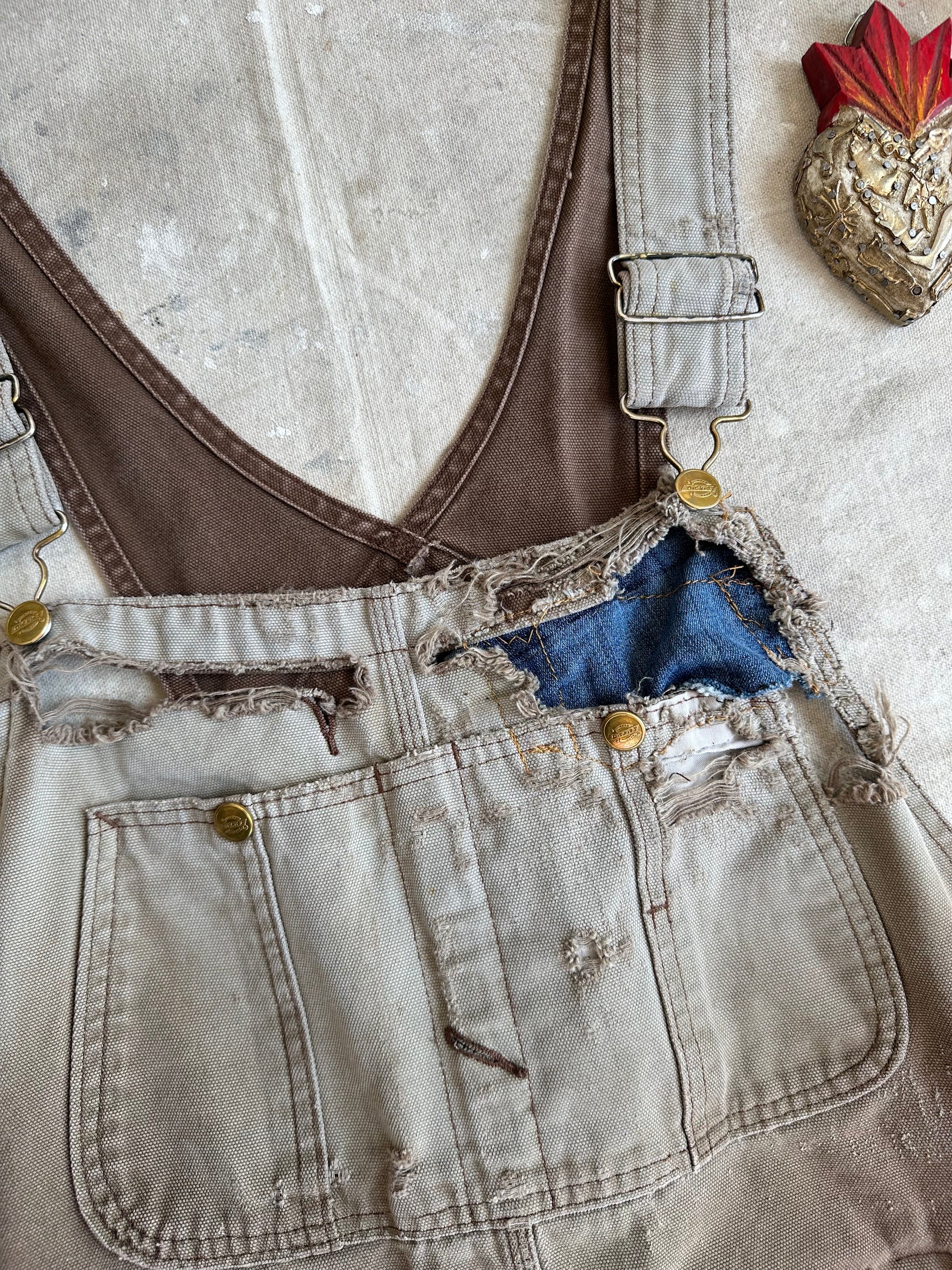 1990s Faded Thrashed Dickies Overalls