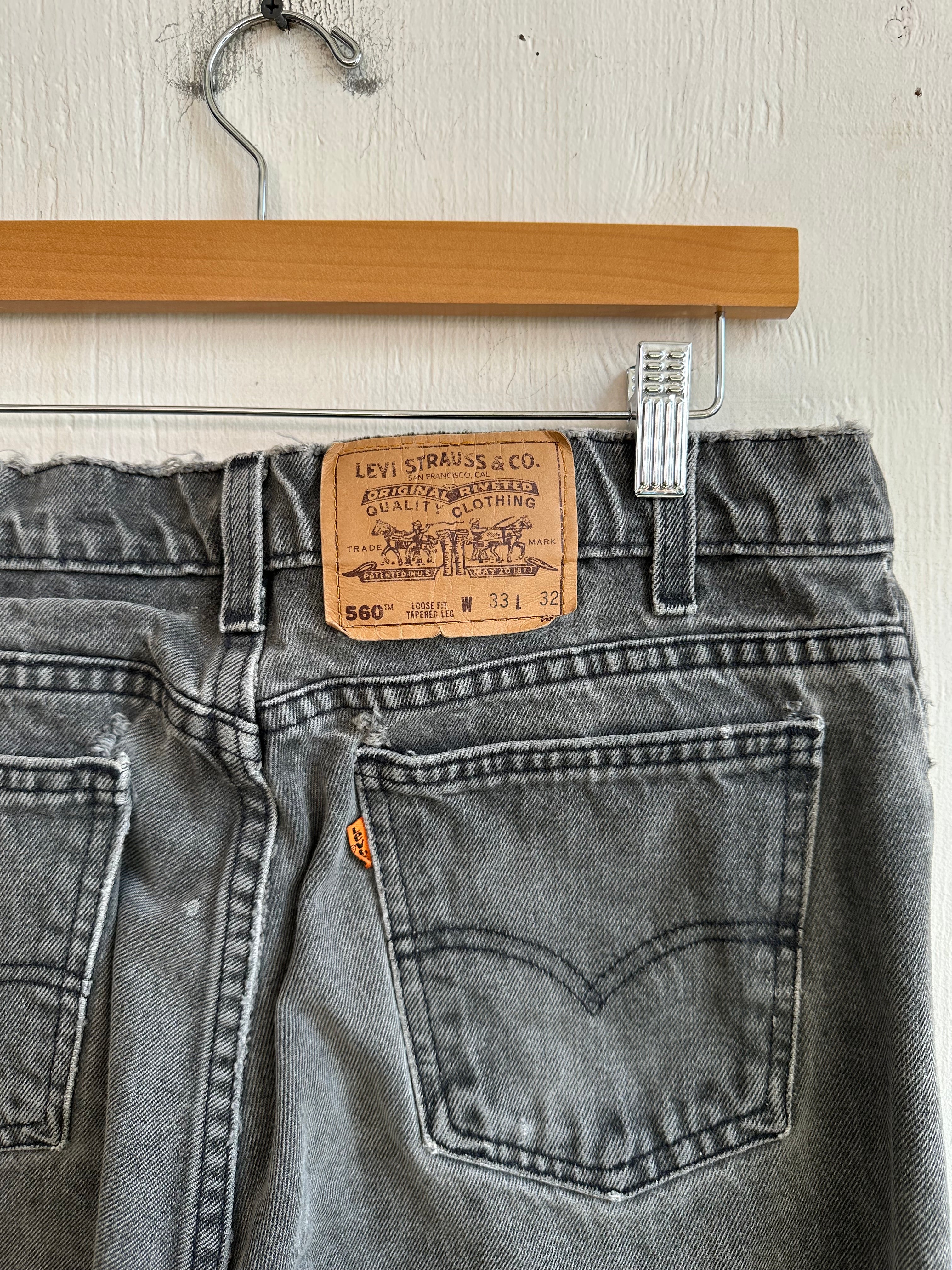 1990s Baggy Orange Tab Levis 560s