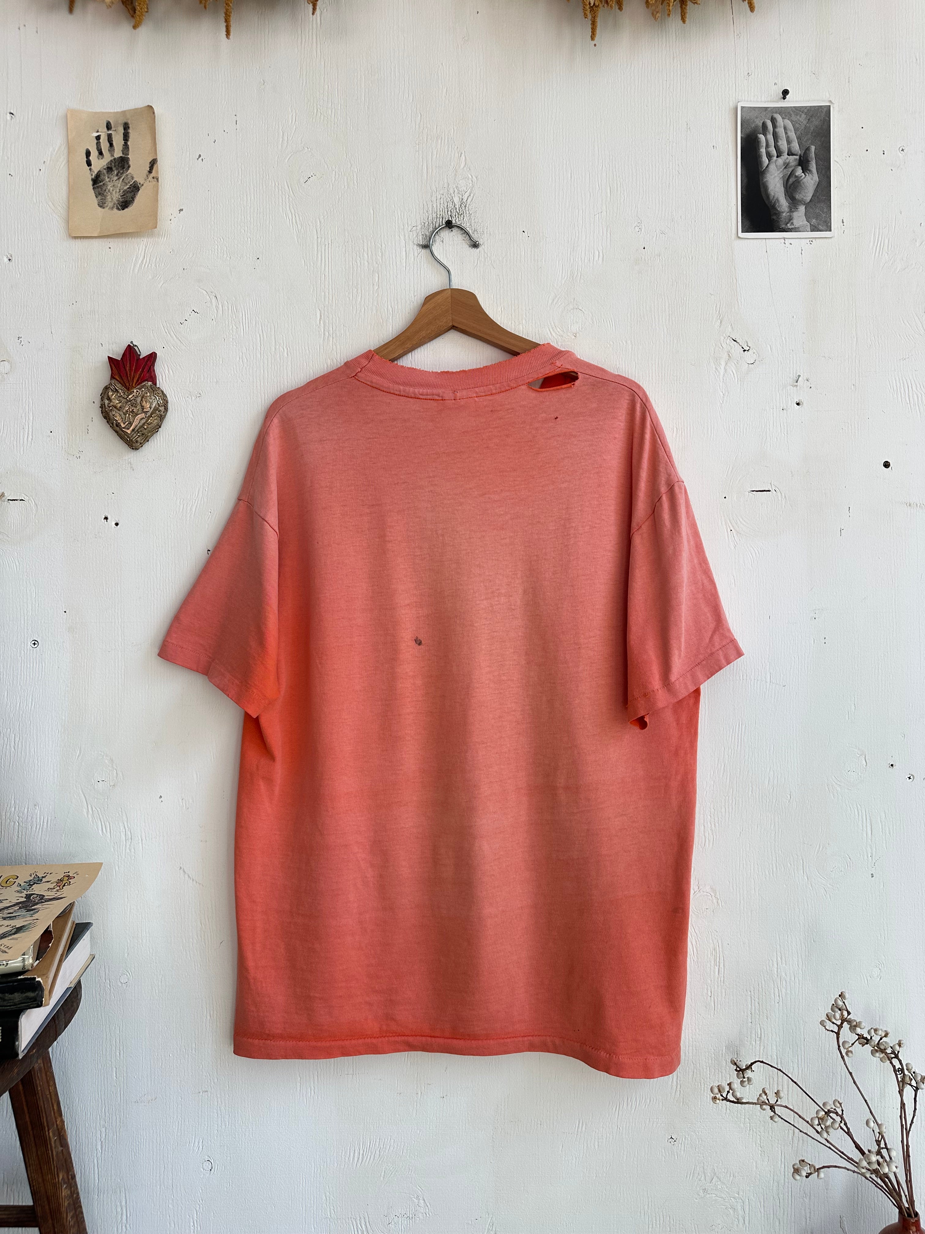 1990s Heavily Sunfaded Orange Tee (Boxy XL)