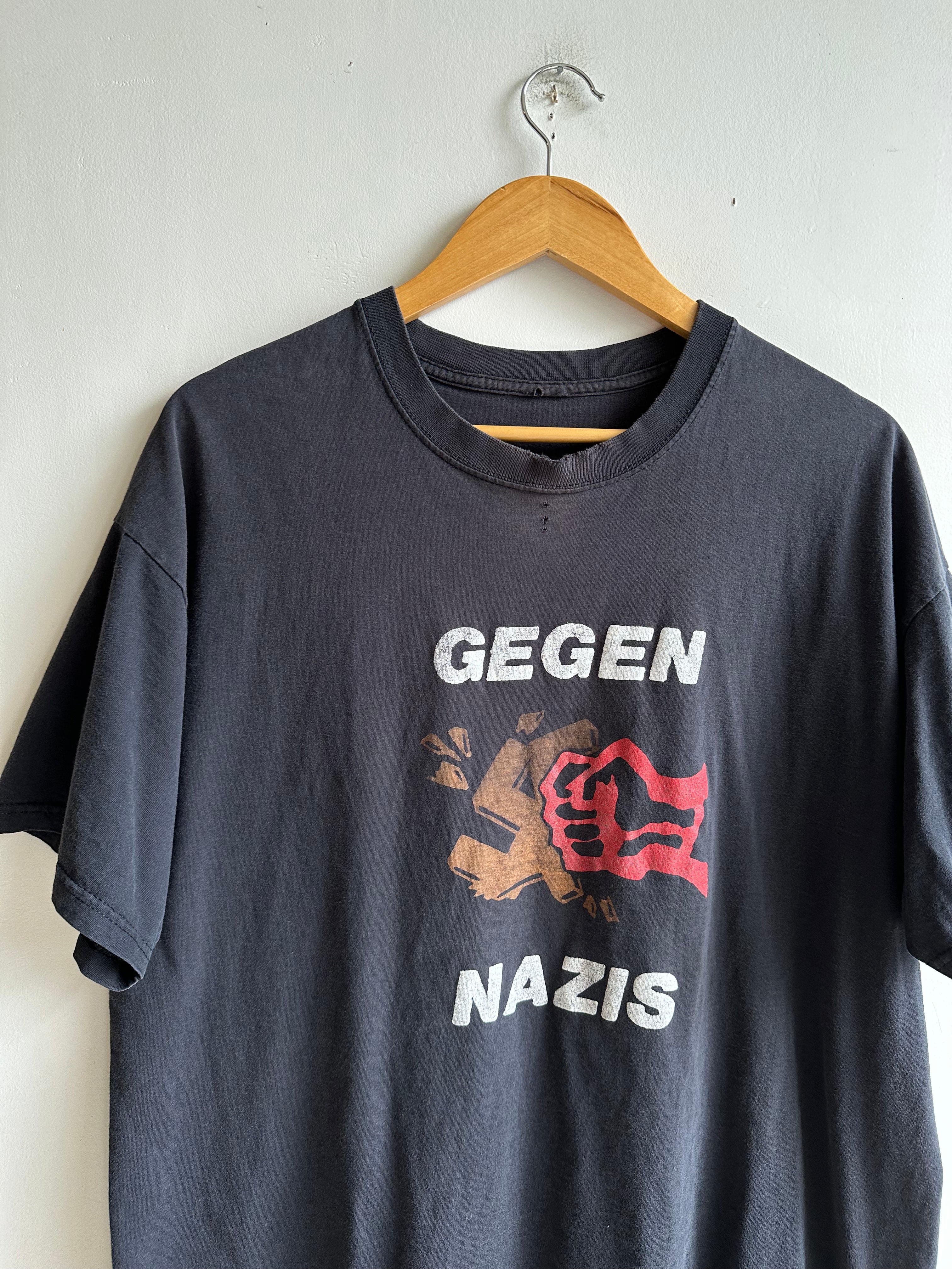 2000s Well-Worn Antifascist T-Shirt (XXL)