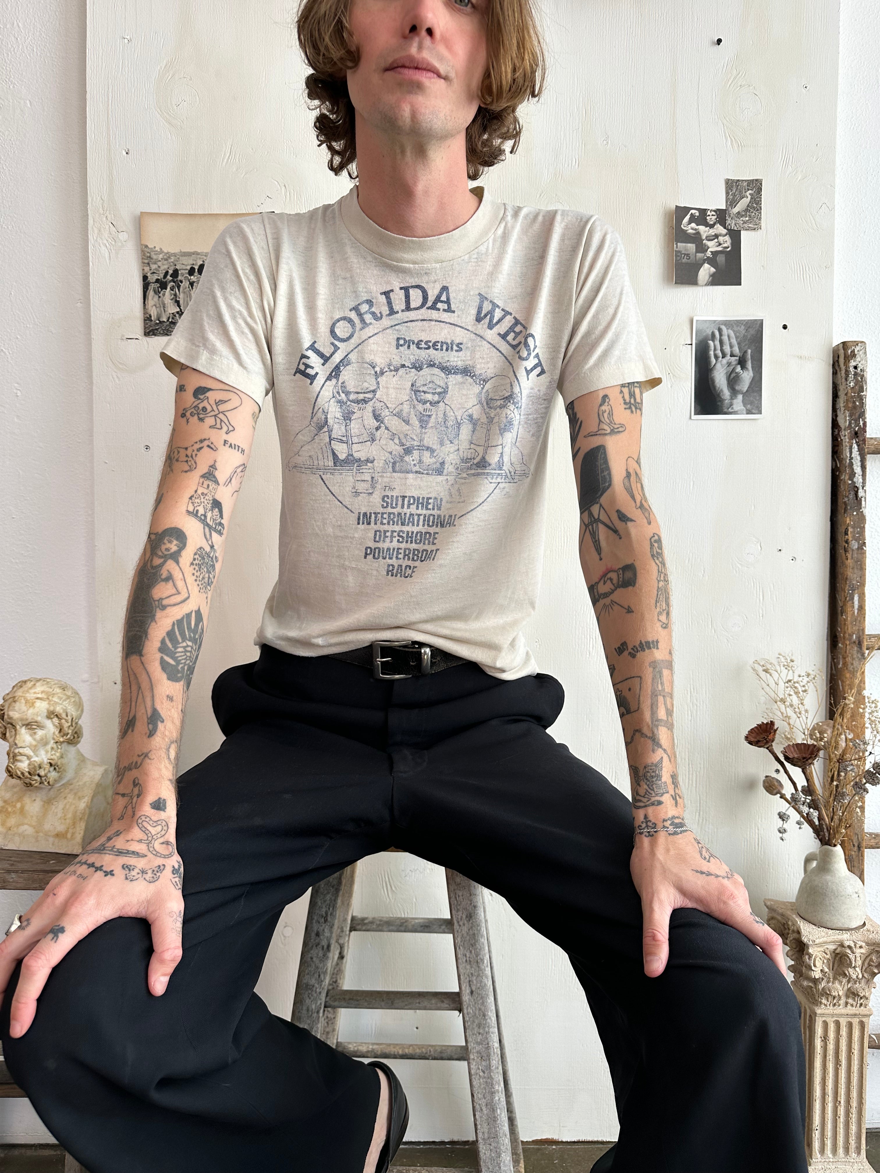1970s Paper Thin Florida West T-Shirt (M)