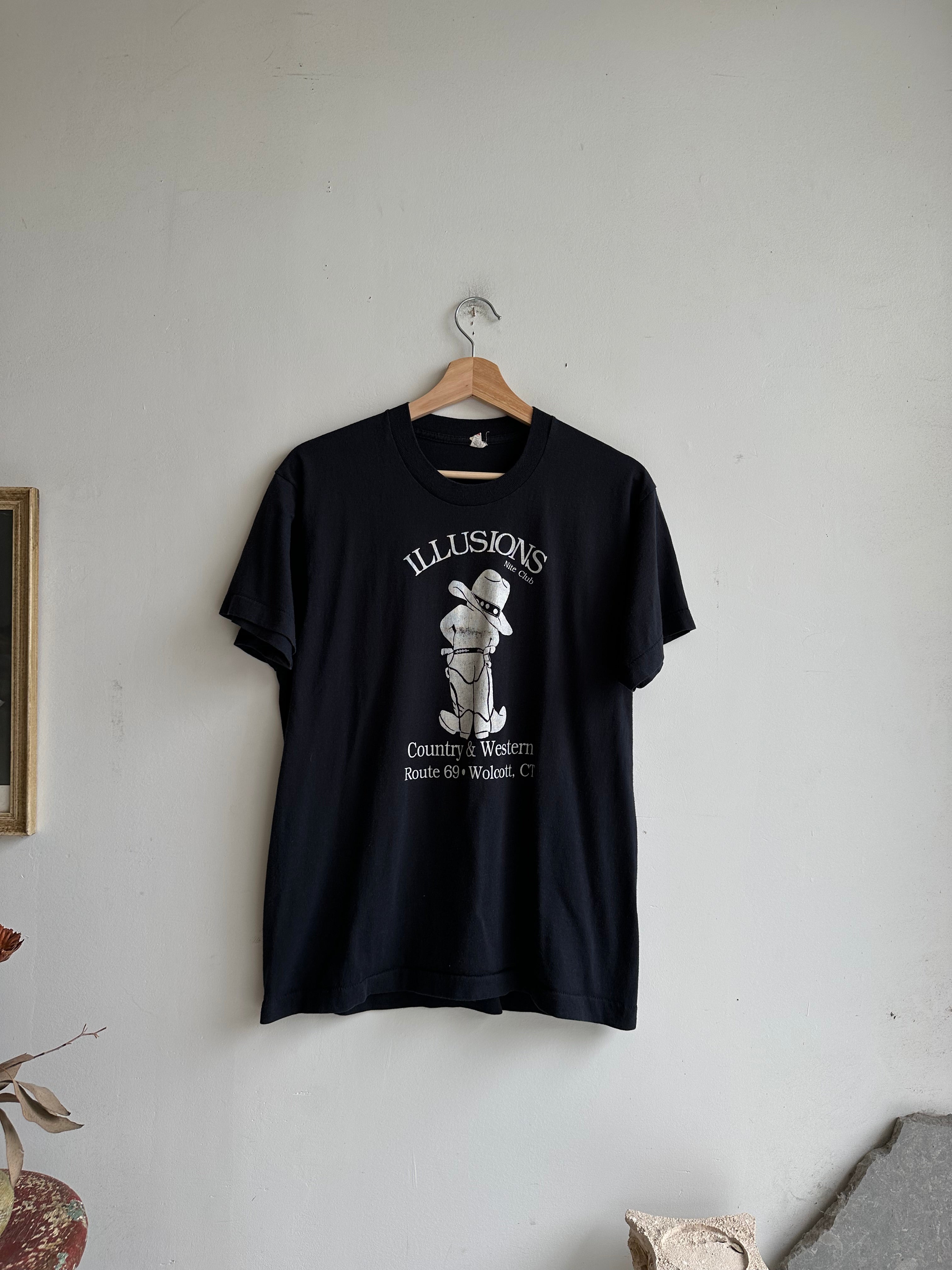 1980s Illusions Western Nite Club T-Shirt (M)