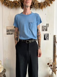 1980s Light Blue BVD Pocket Tee (M/L)