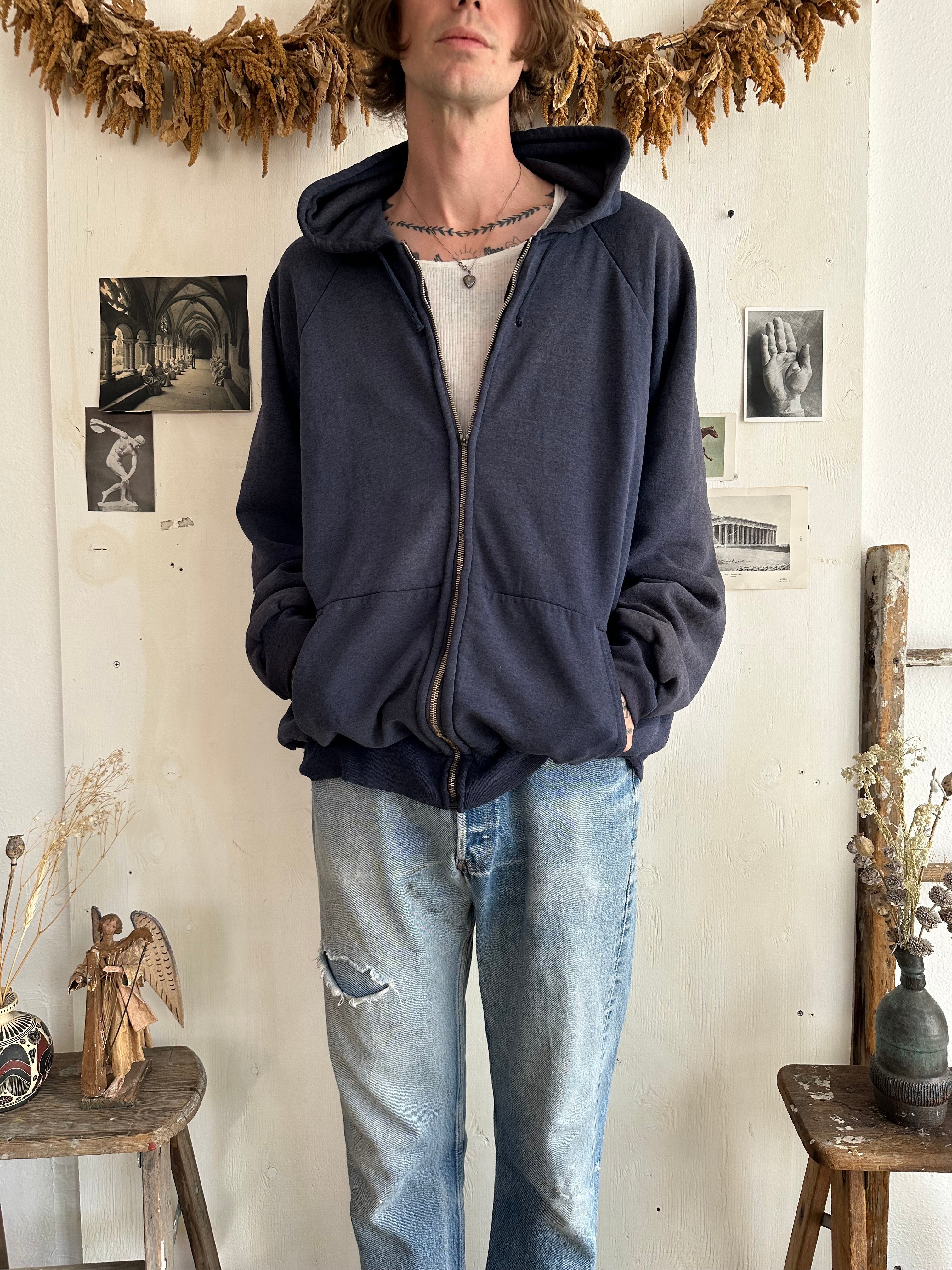 1990s Sunfaded Thermal Lined Hoodie (Boxy XXL)