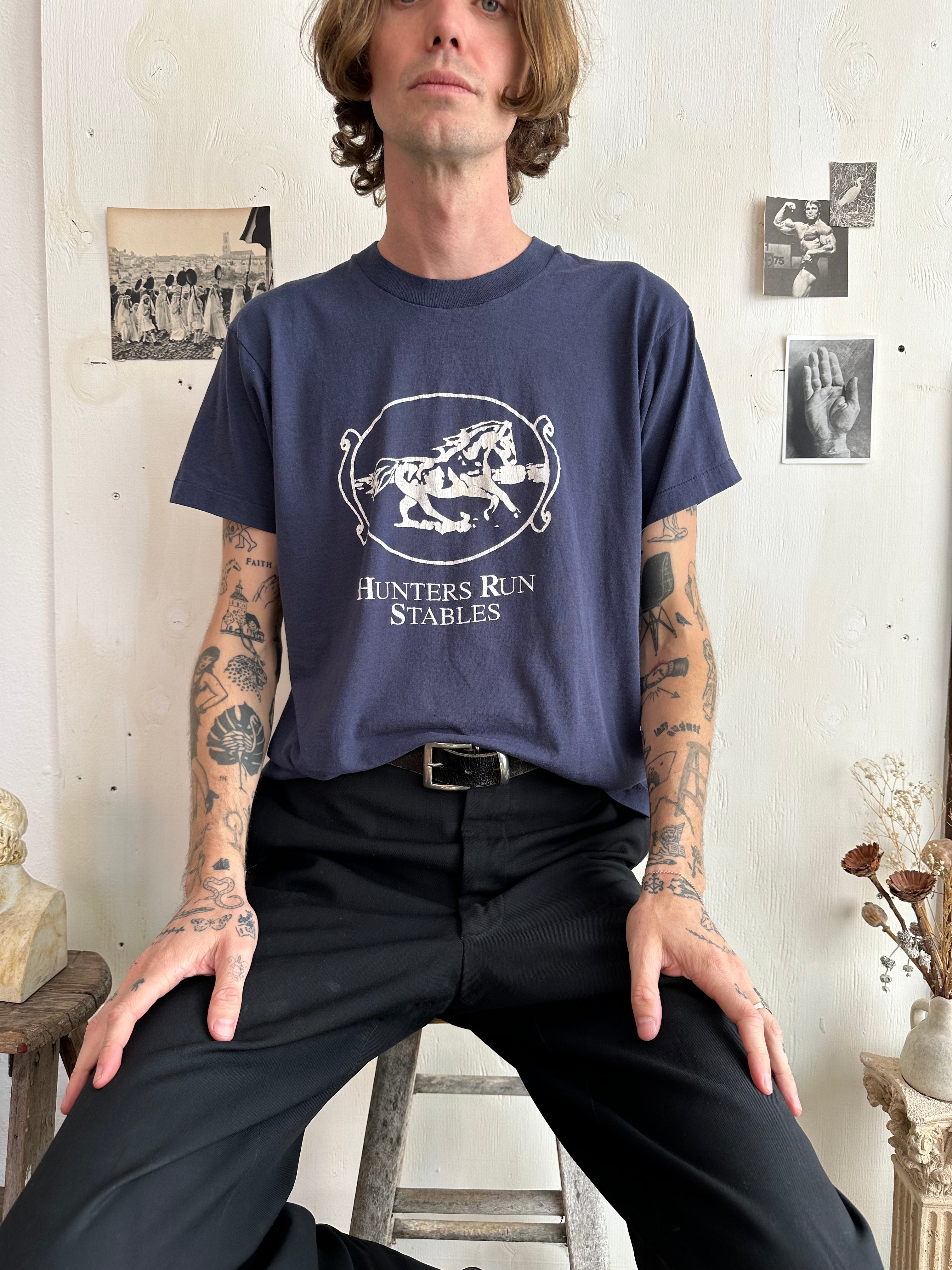 1980s Hunters Run Stables T-Shirt (M/L)