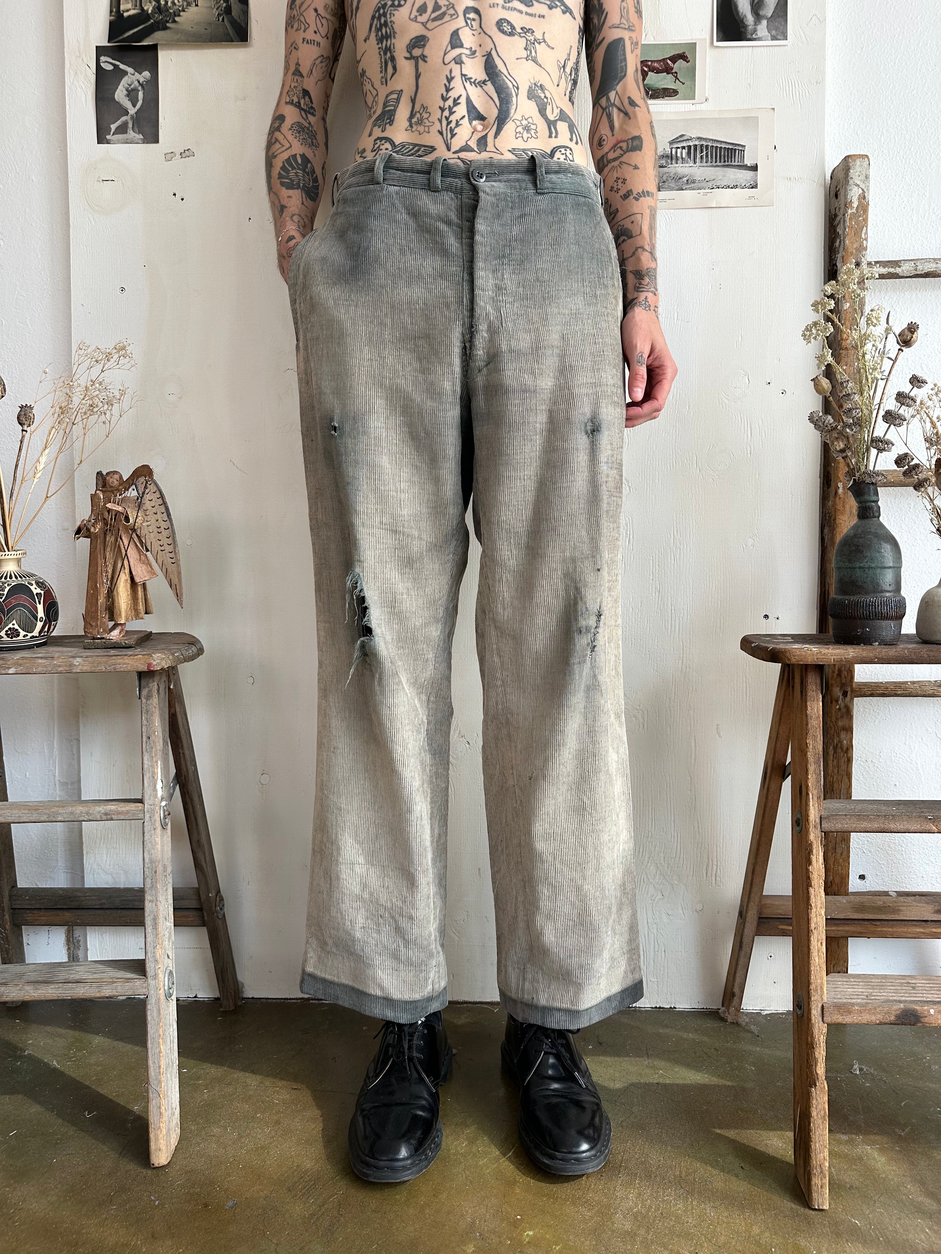 1940s Sunfaded Baggy Cords (32/31)
