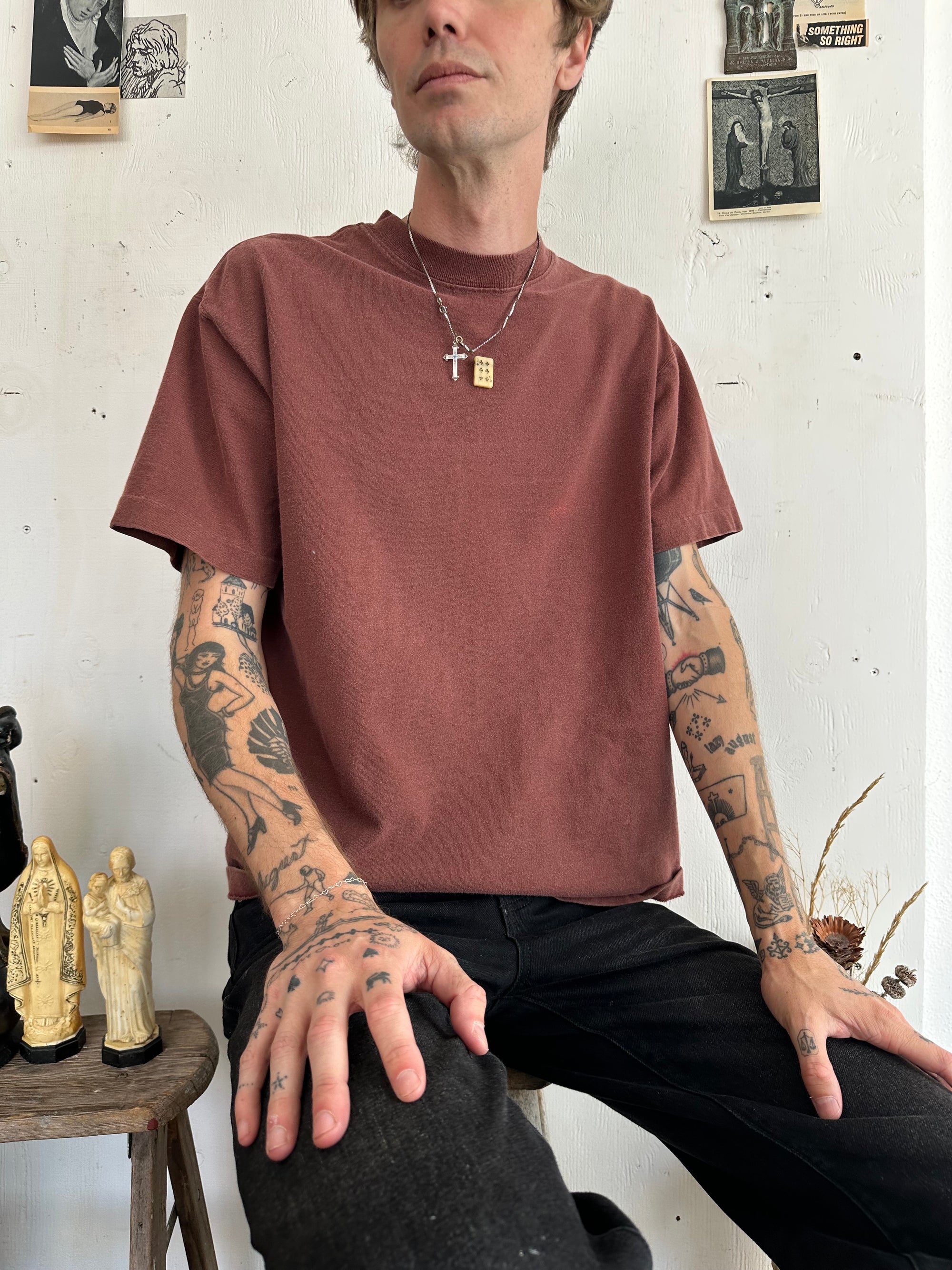 1990s Faded Brown Blank