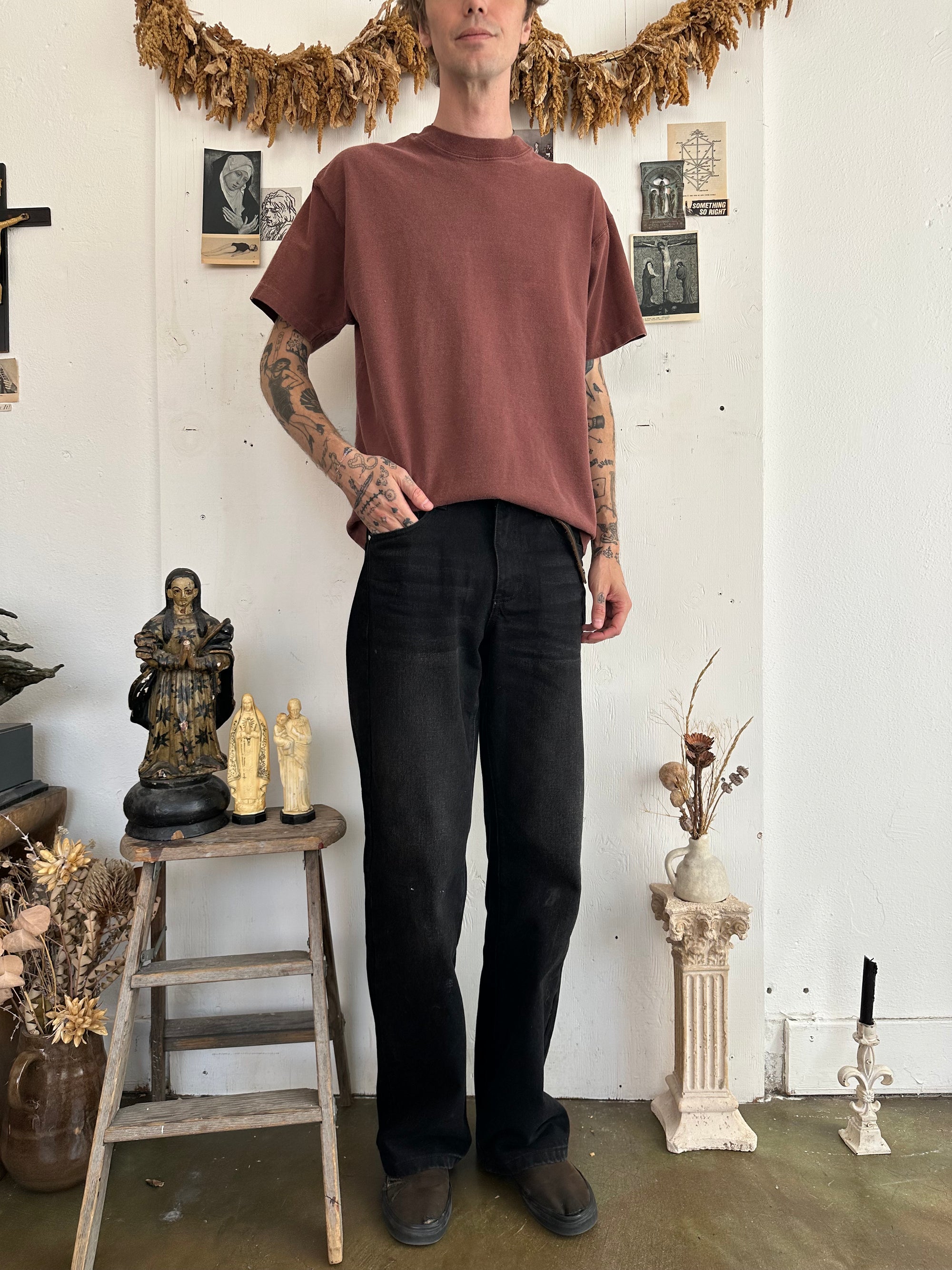 1990s Faded Brown Blank