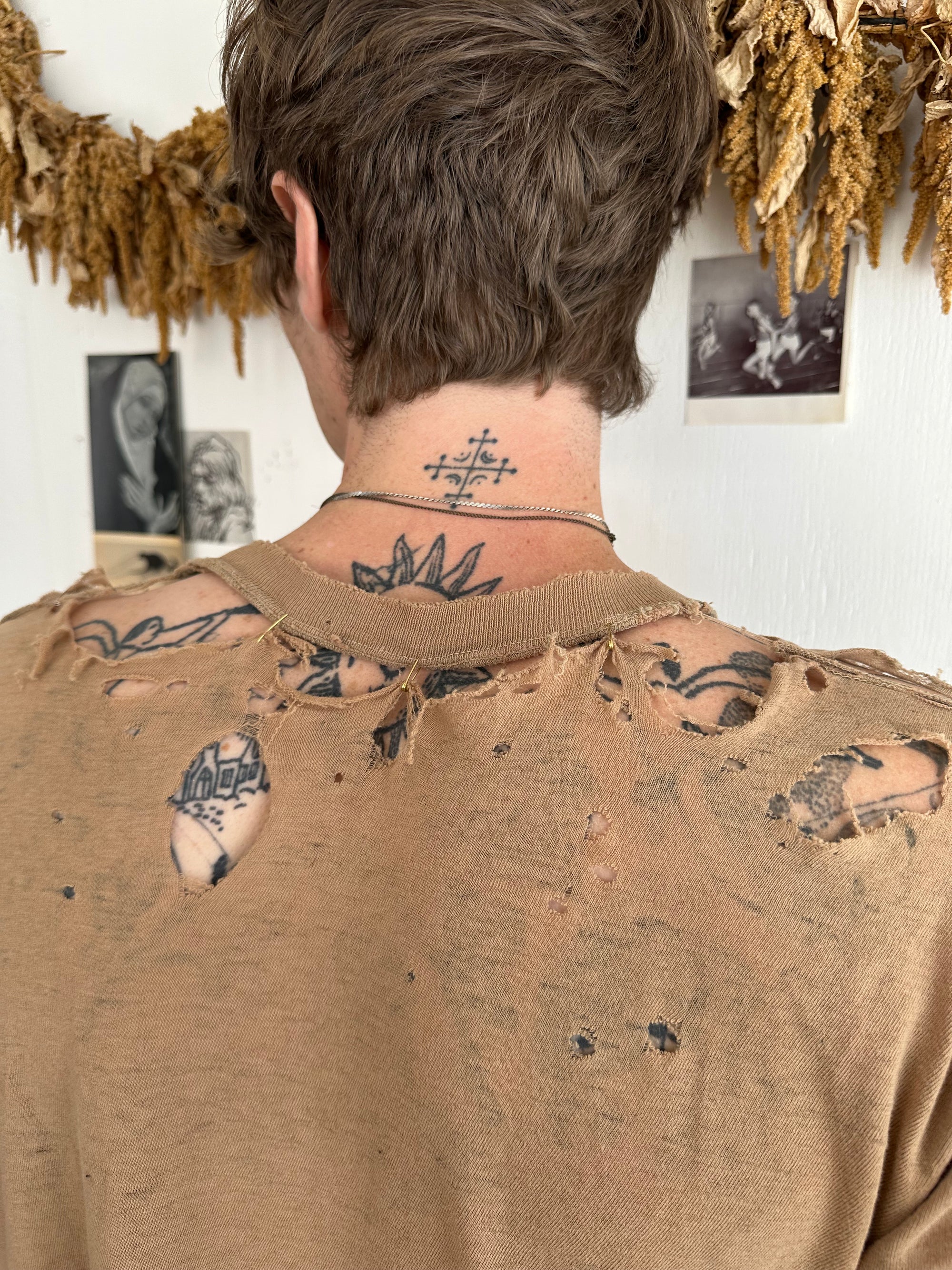 1990s Thrashed Light Brown Tee