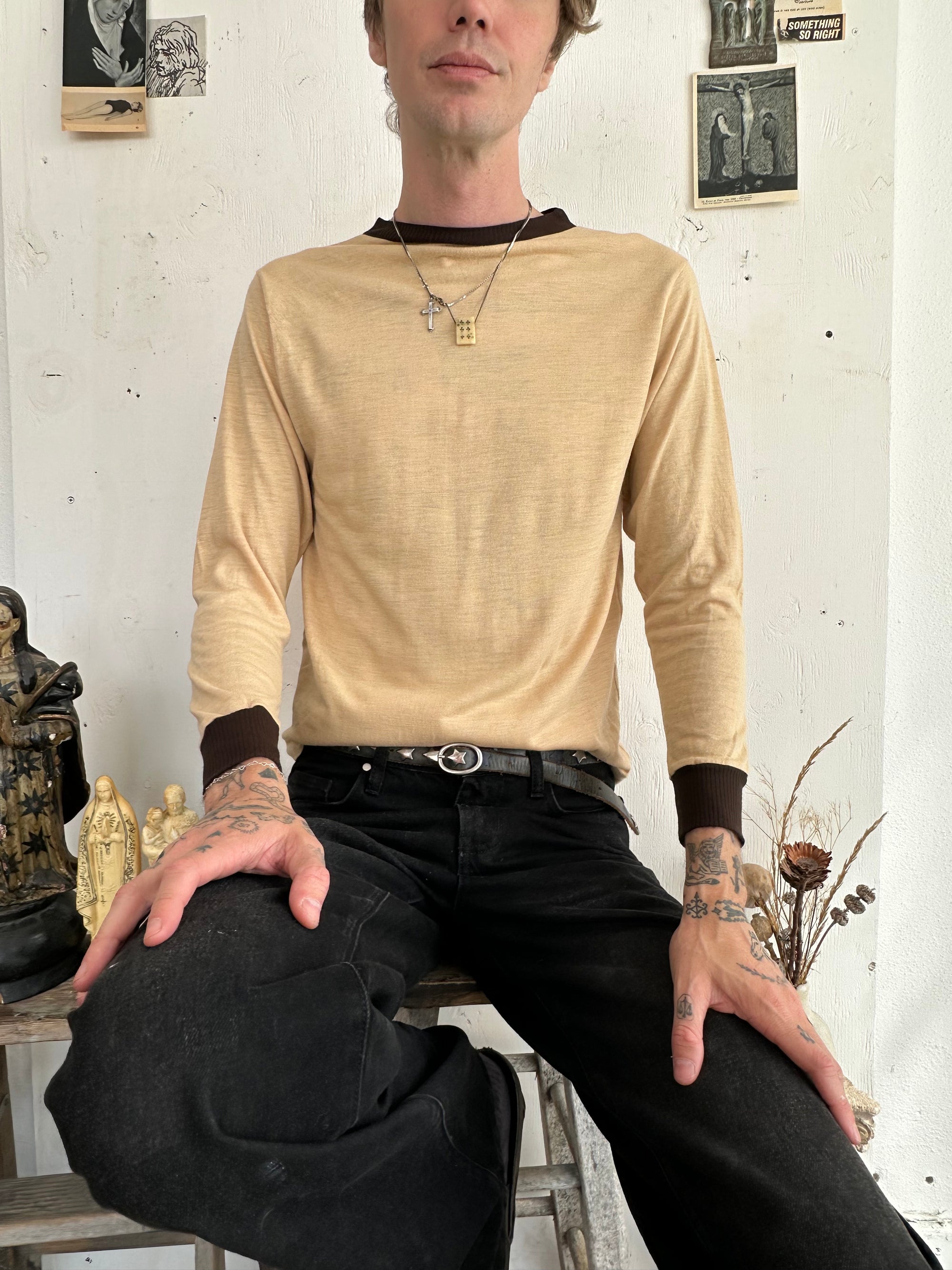 1970s Long Sleeve Ringer