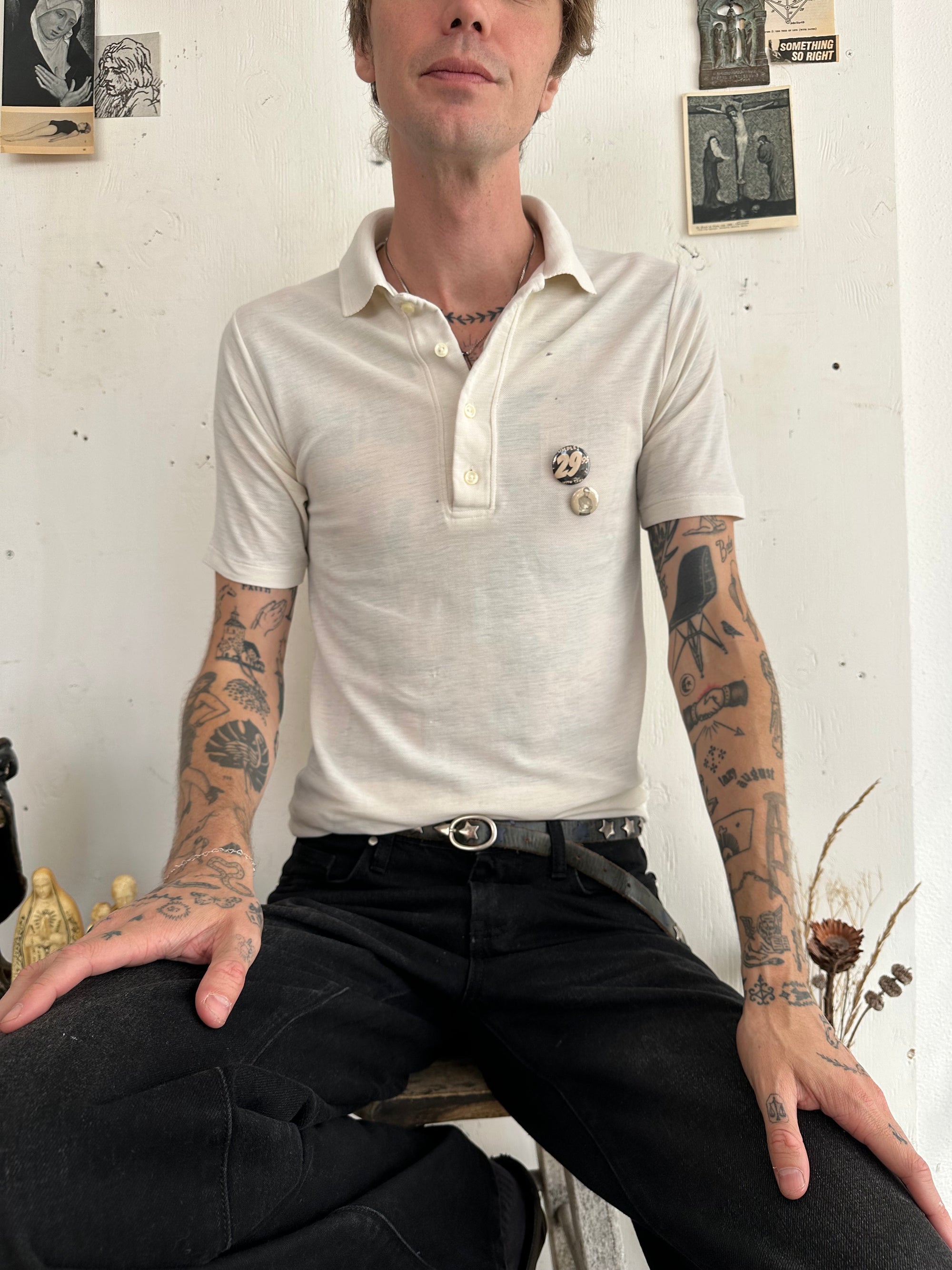 1960s Perfectly Worn Polo W/ Pins