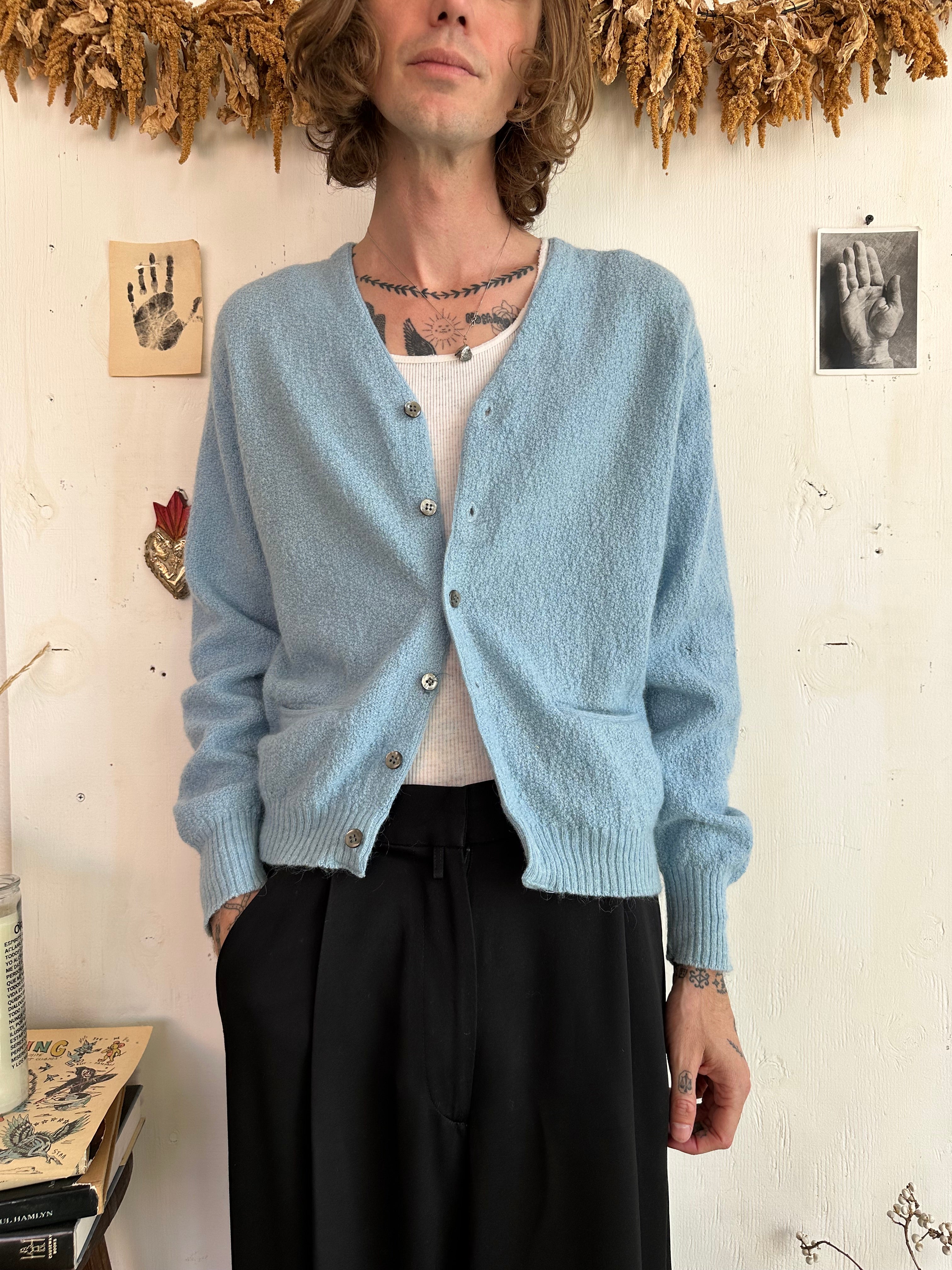 1960s Mohair Blend Cardigan (M)