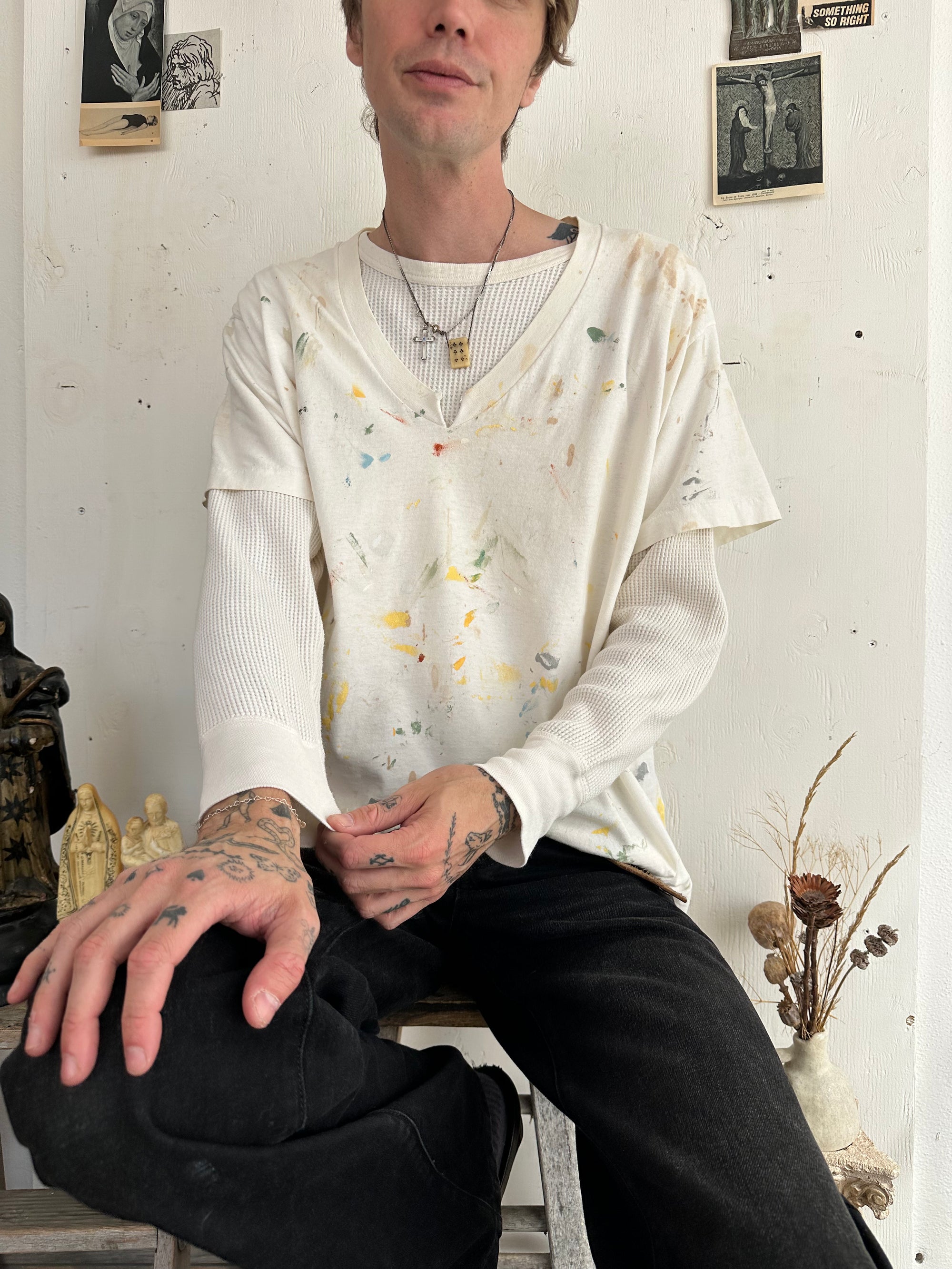 1990s Painter V-Neck