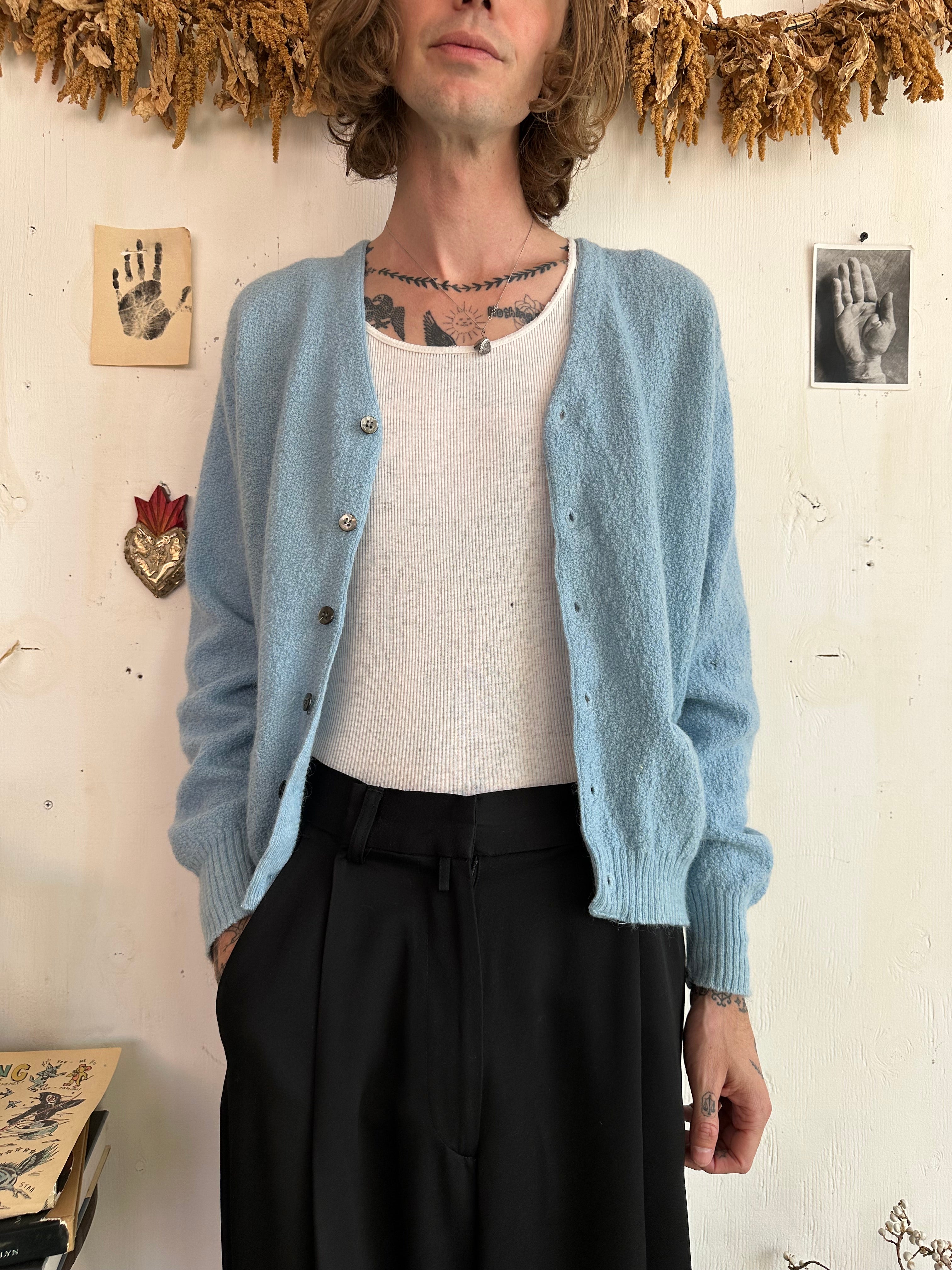 1960s Mohair Blend Cardigan (M)