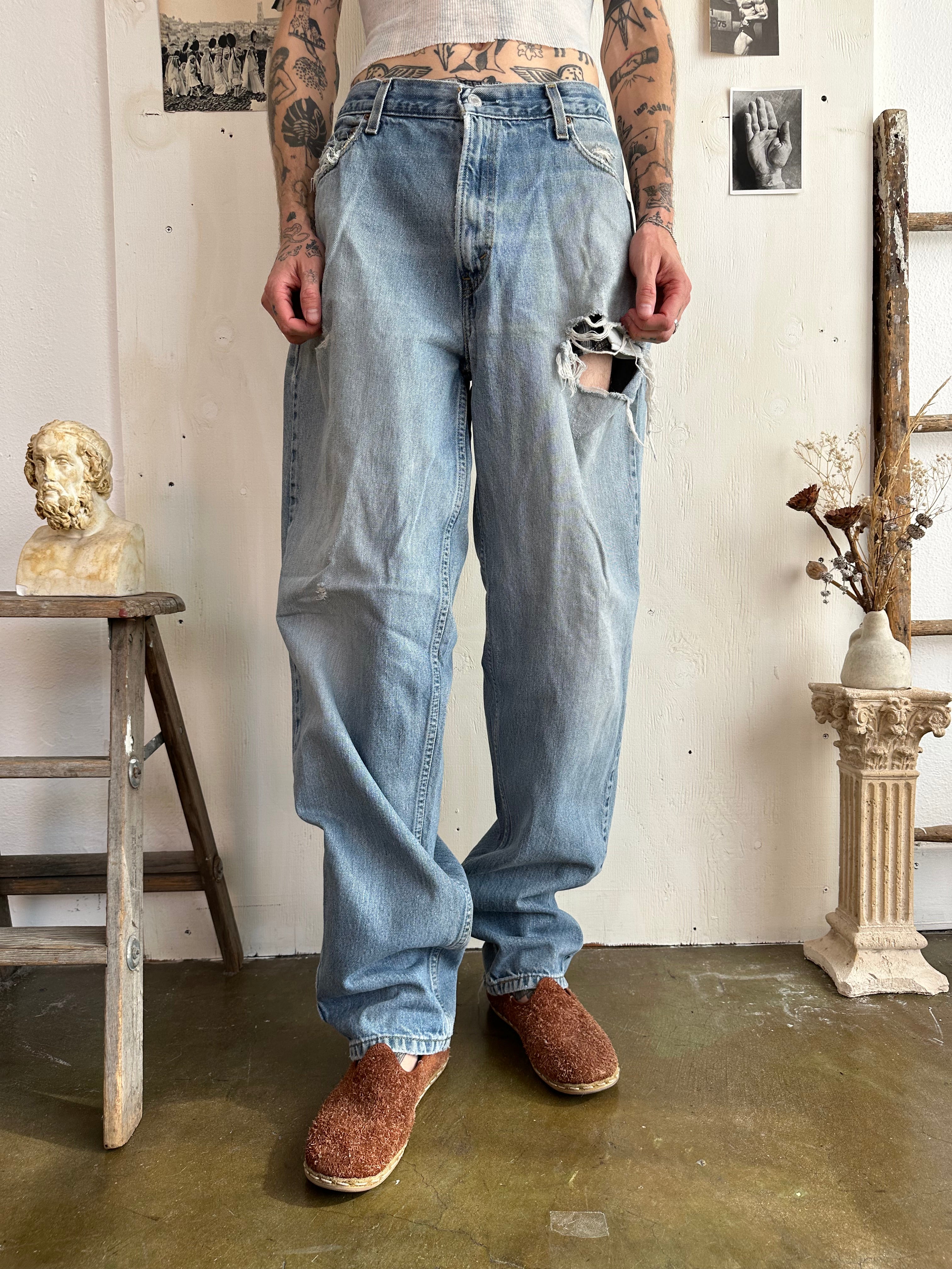 1990s Faded Levis 560s Comfort Fit (36/35)