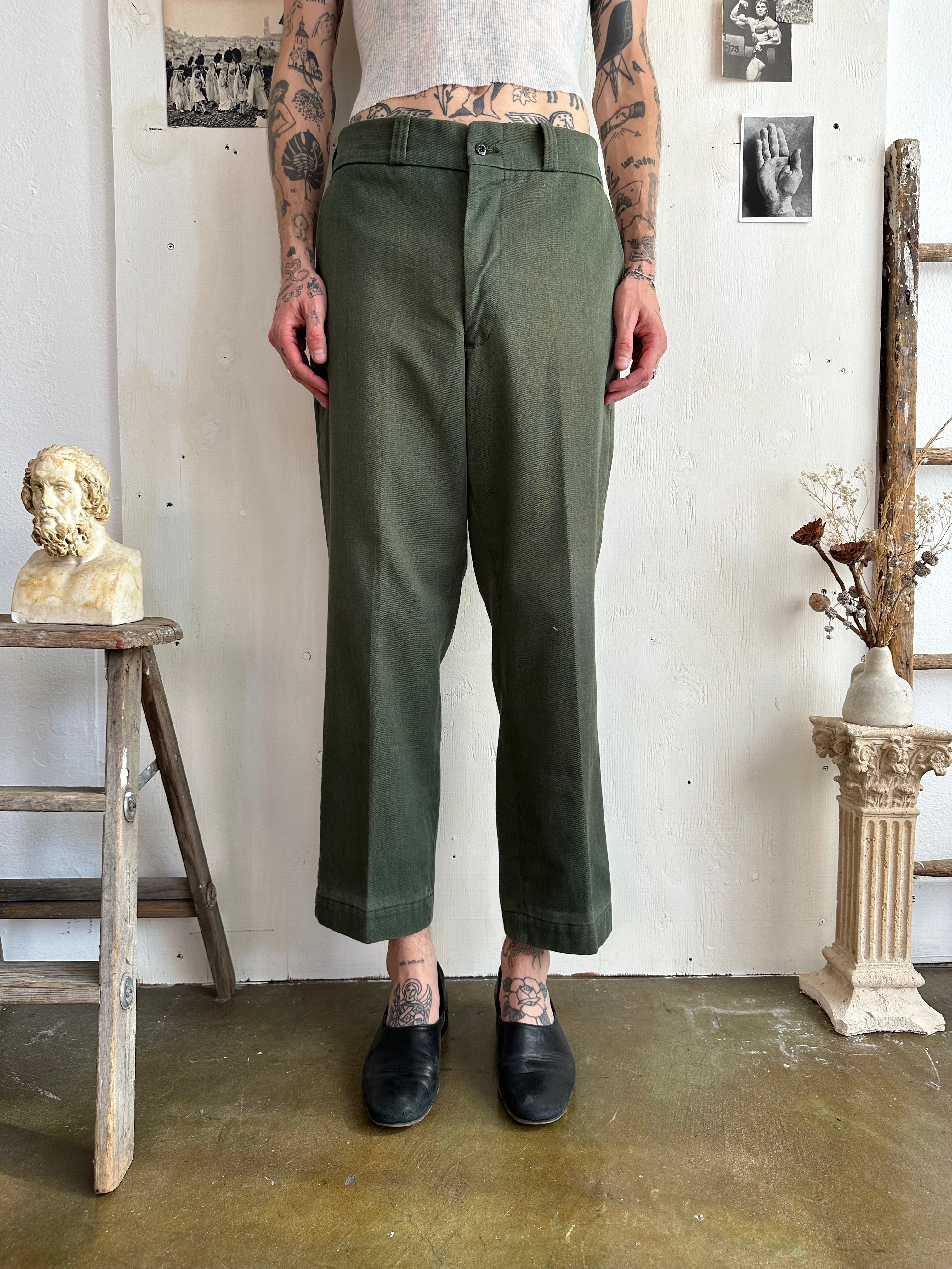 1960s Evergreen Work Trousers (33/28)