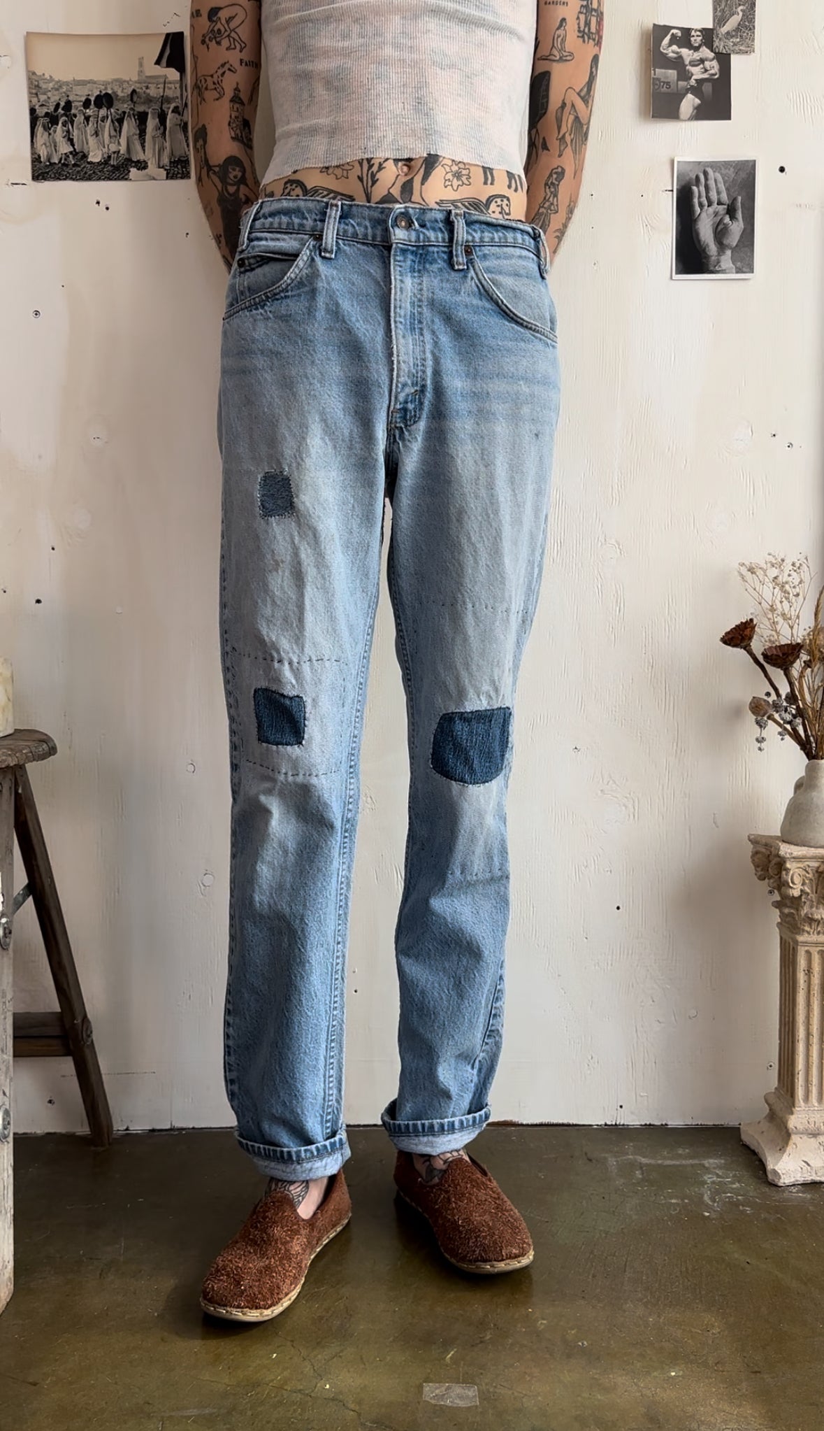 1980s Patched Levis 501s (31/32)