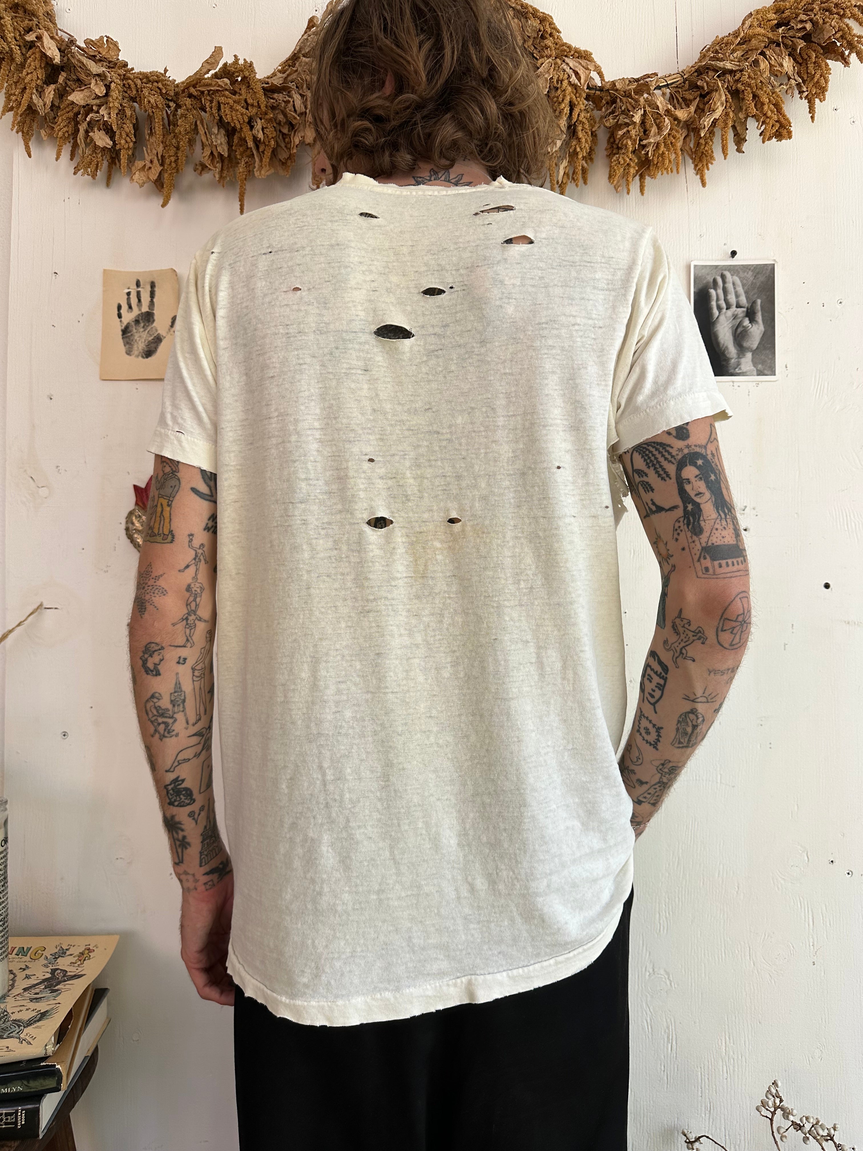 1970s Thrashed White T-Shirt (M/L)