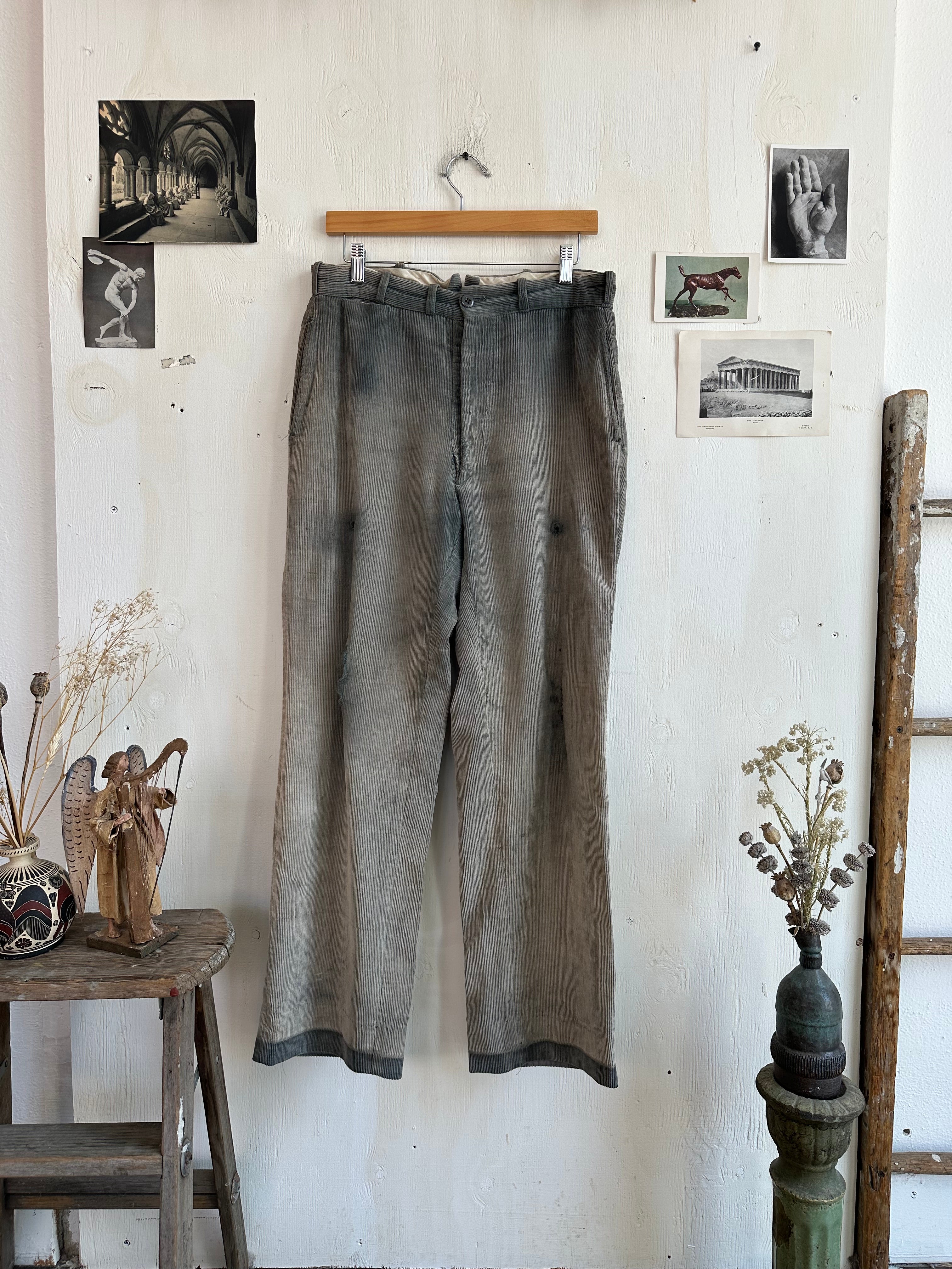 1940s Sunfaded Baggy Cords (32/31)