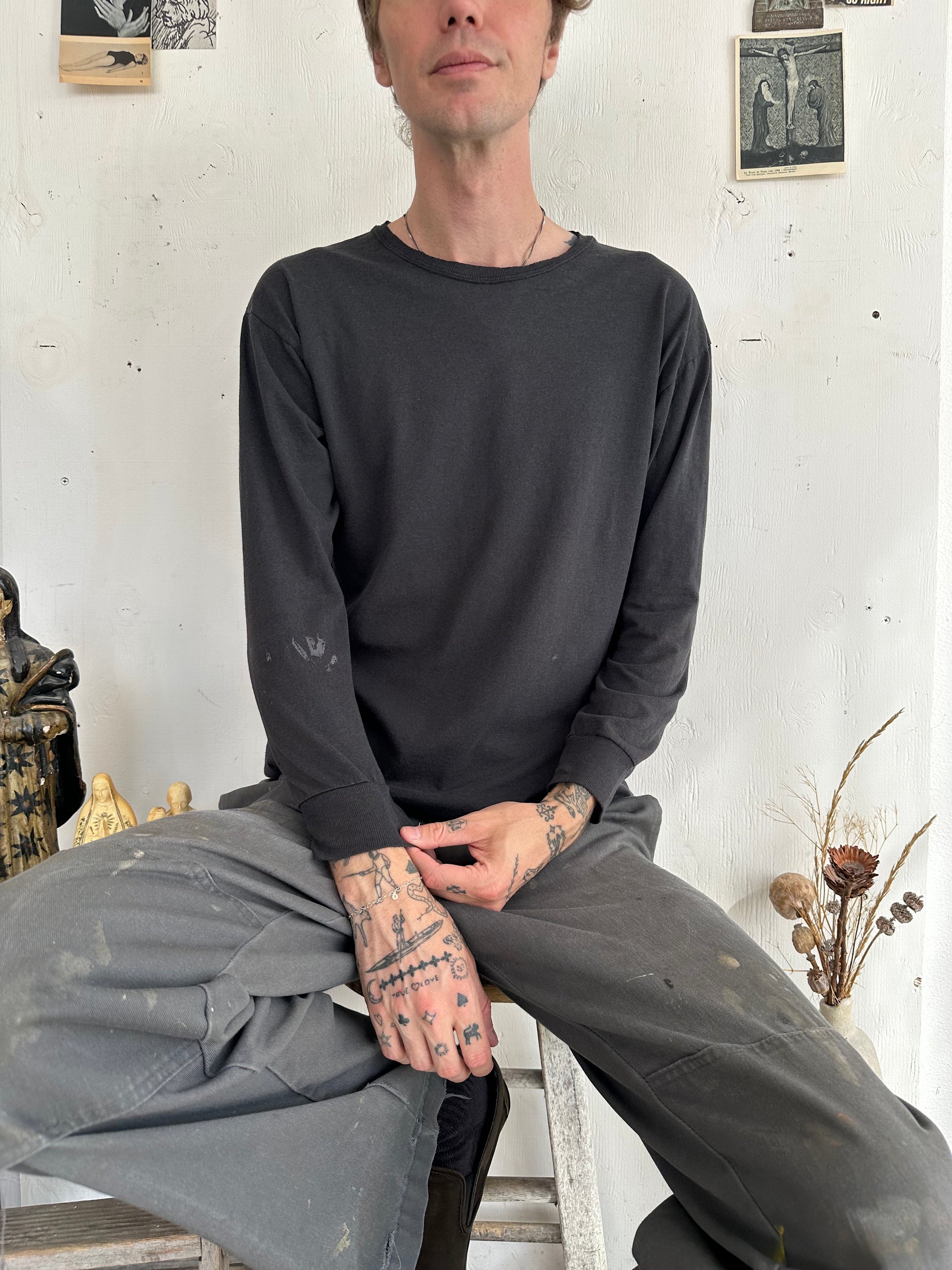 1980s Black Long Sleeve