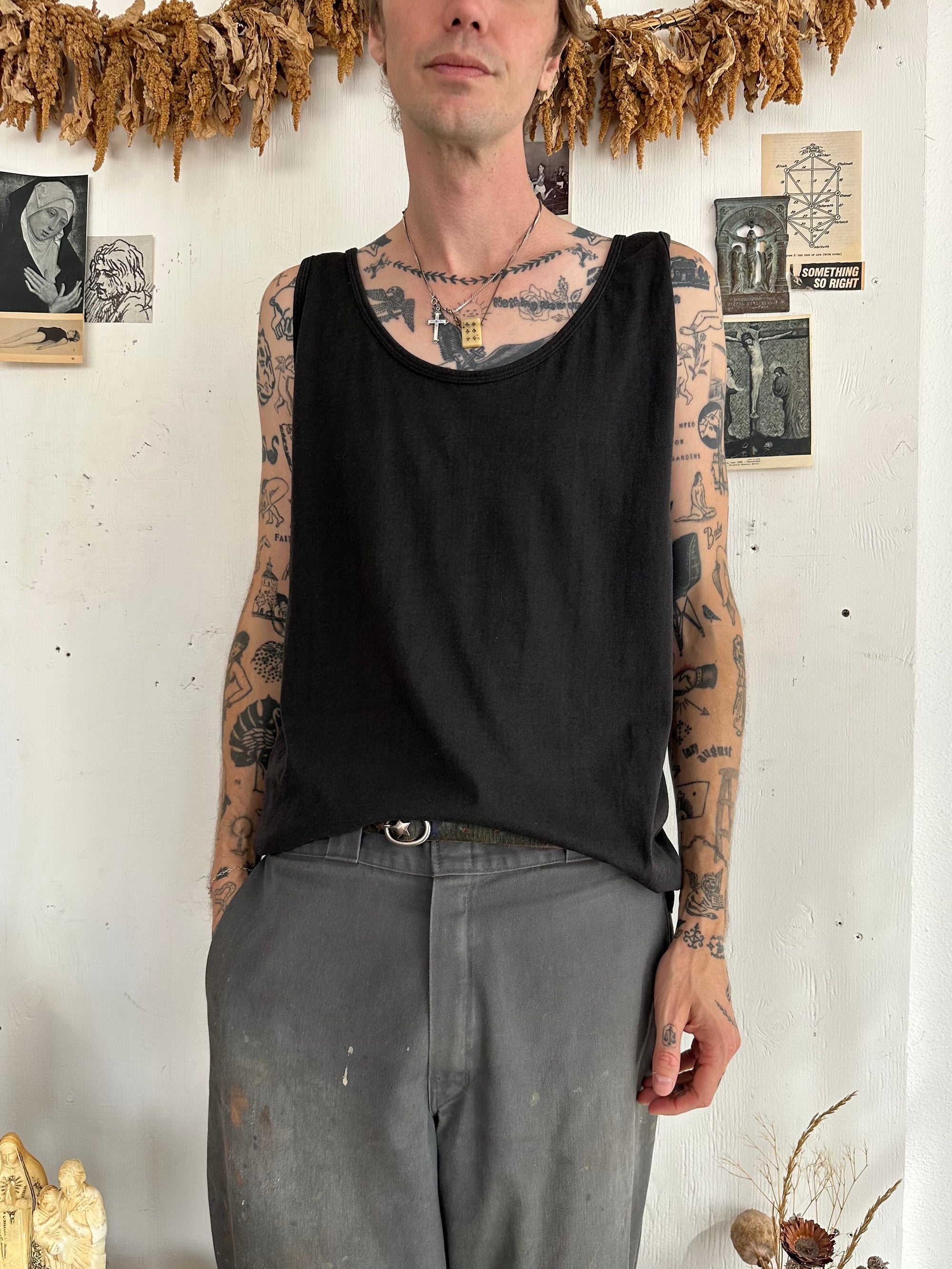 1980s Black Tank