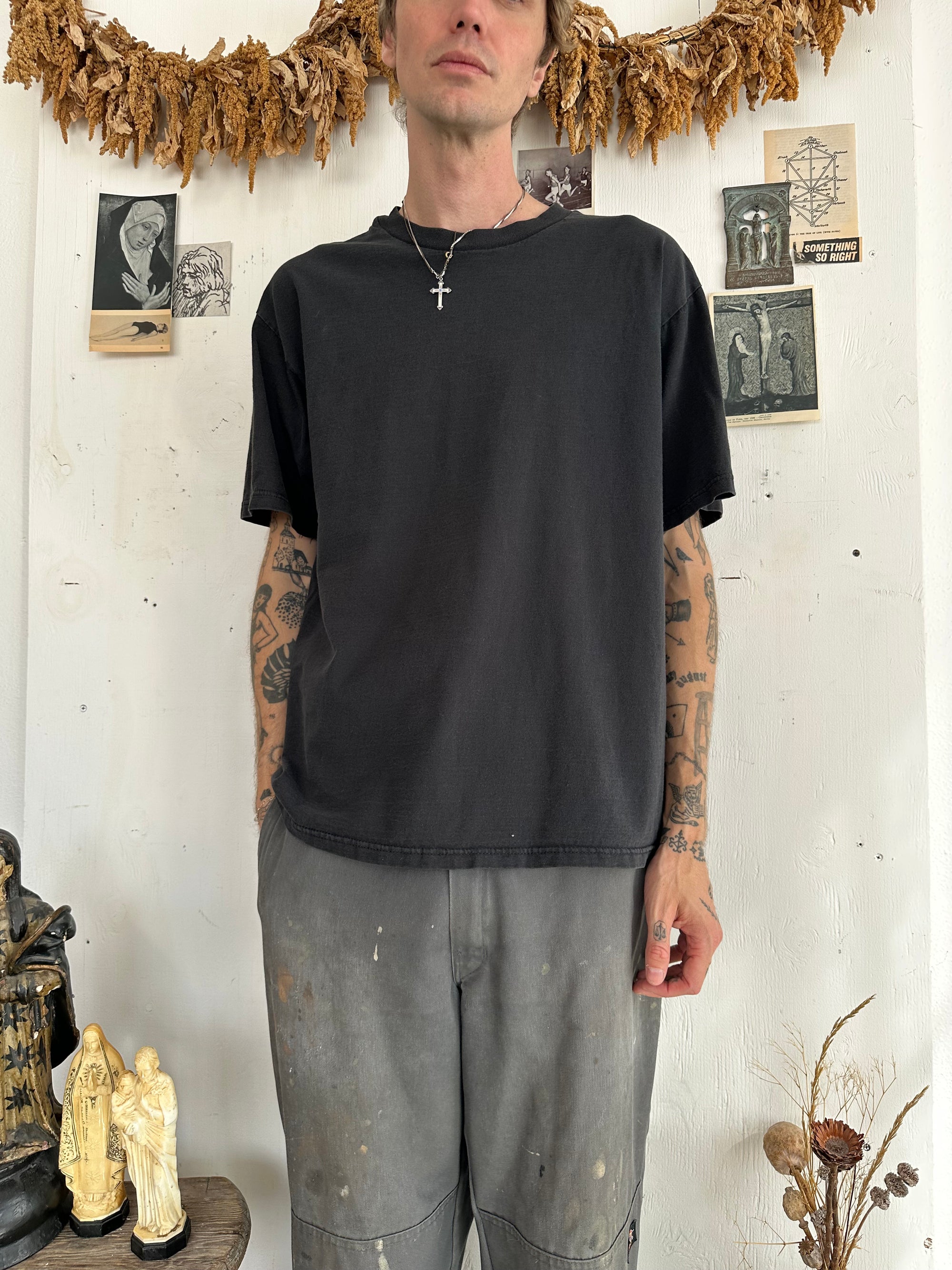 1990s Champion Black Blank