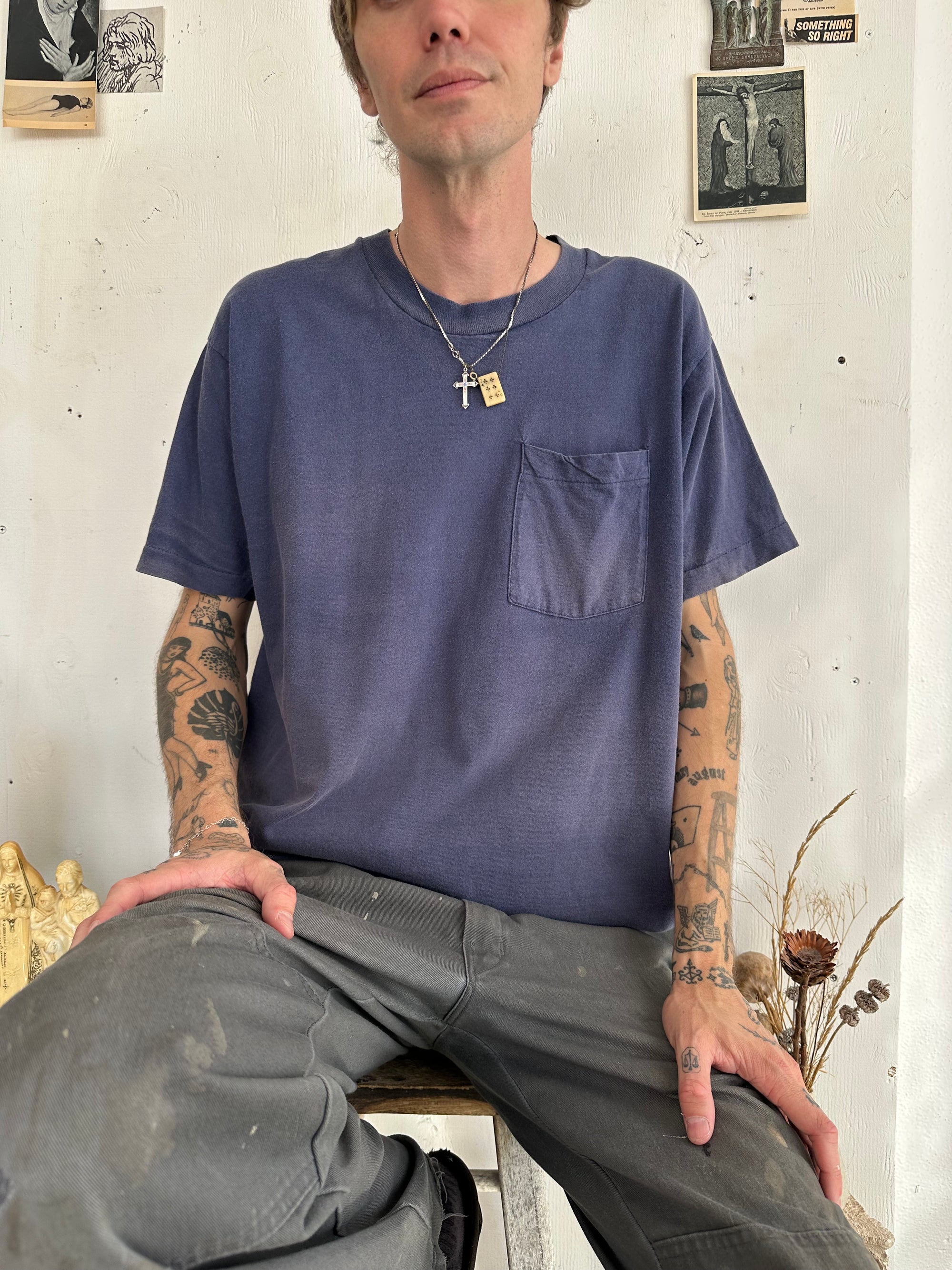 1990s Sunfaded Pocket Tee