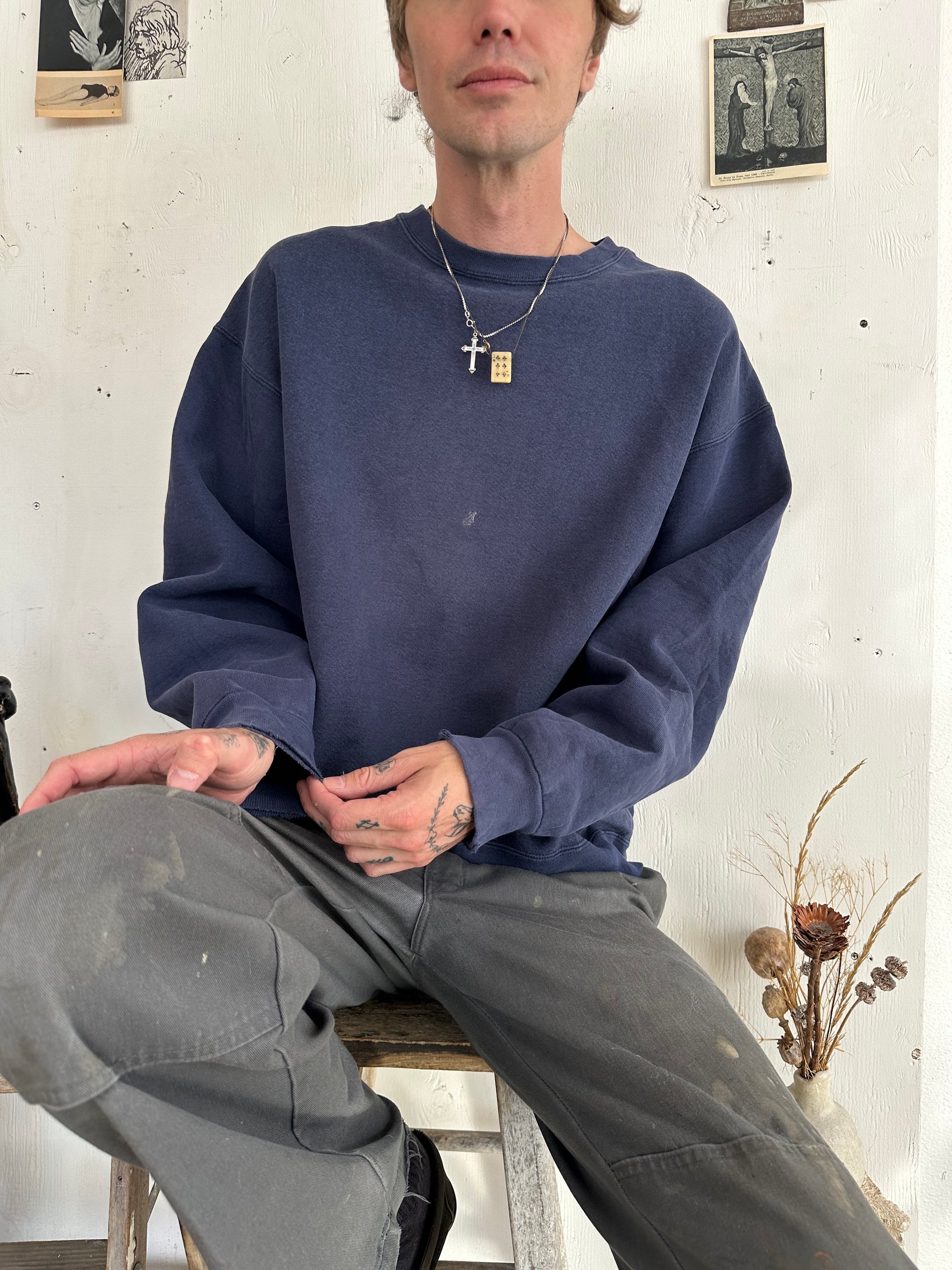 1990s Perfectly Worn All Cotton Sweatshirt