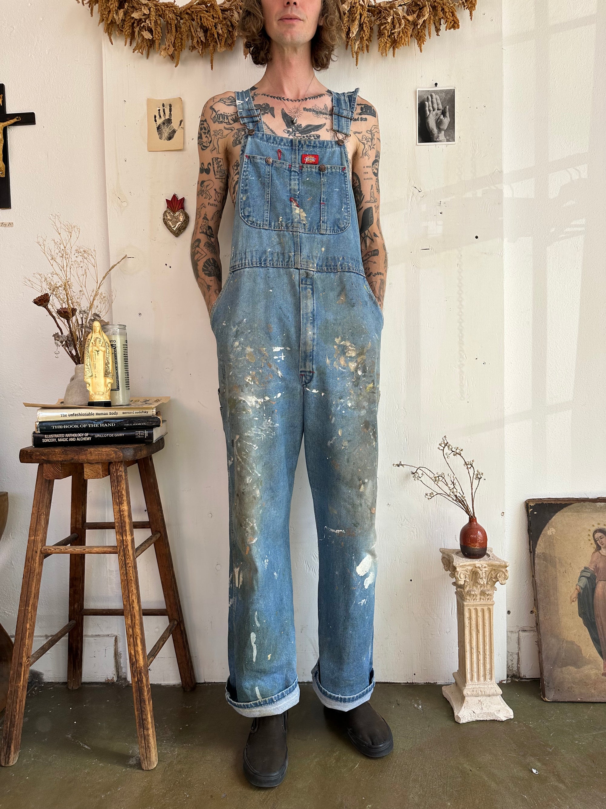 1990s Thrashed Dickies Overalls