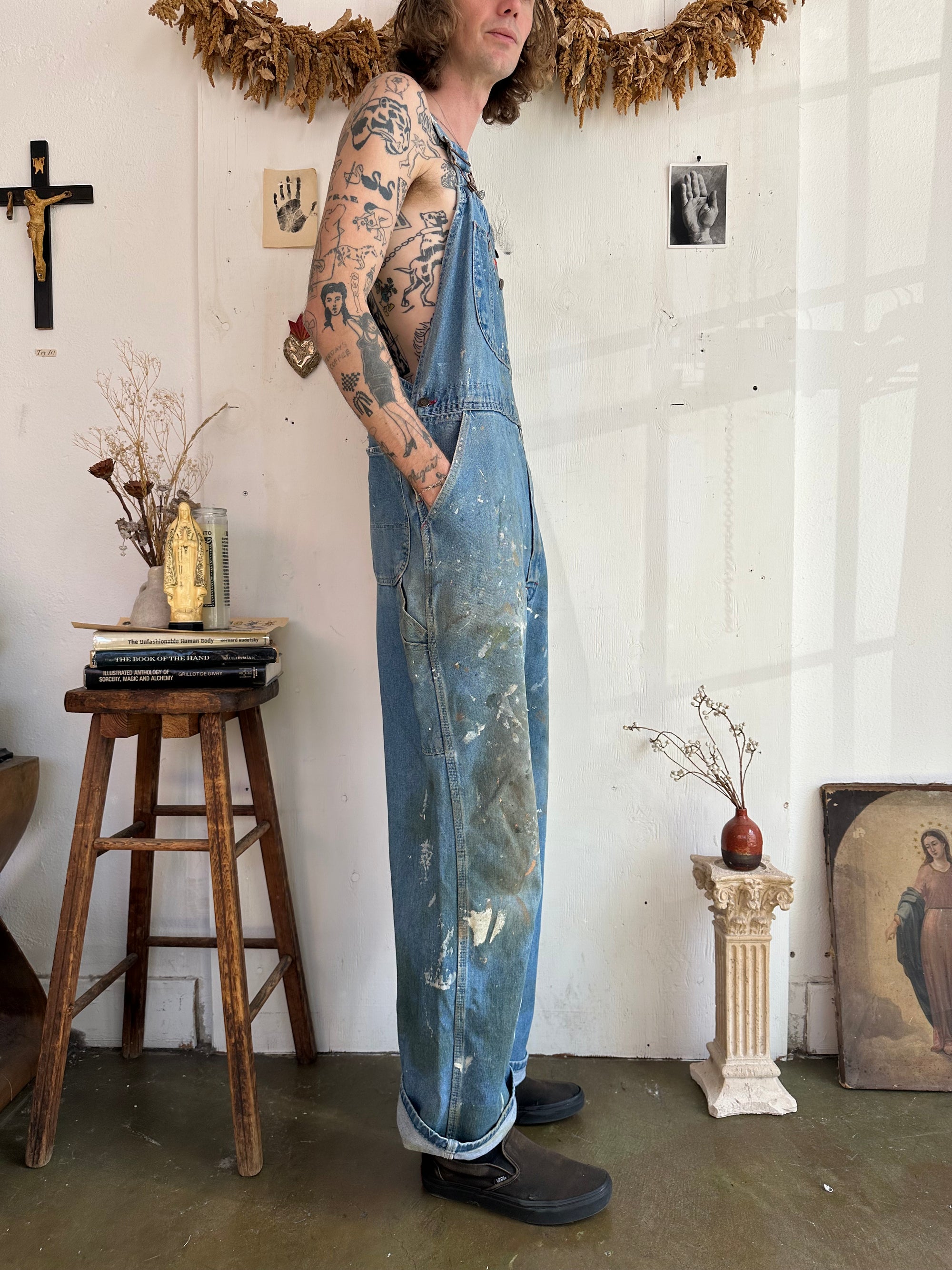 1990s Thrashed Dickies Overalls