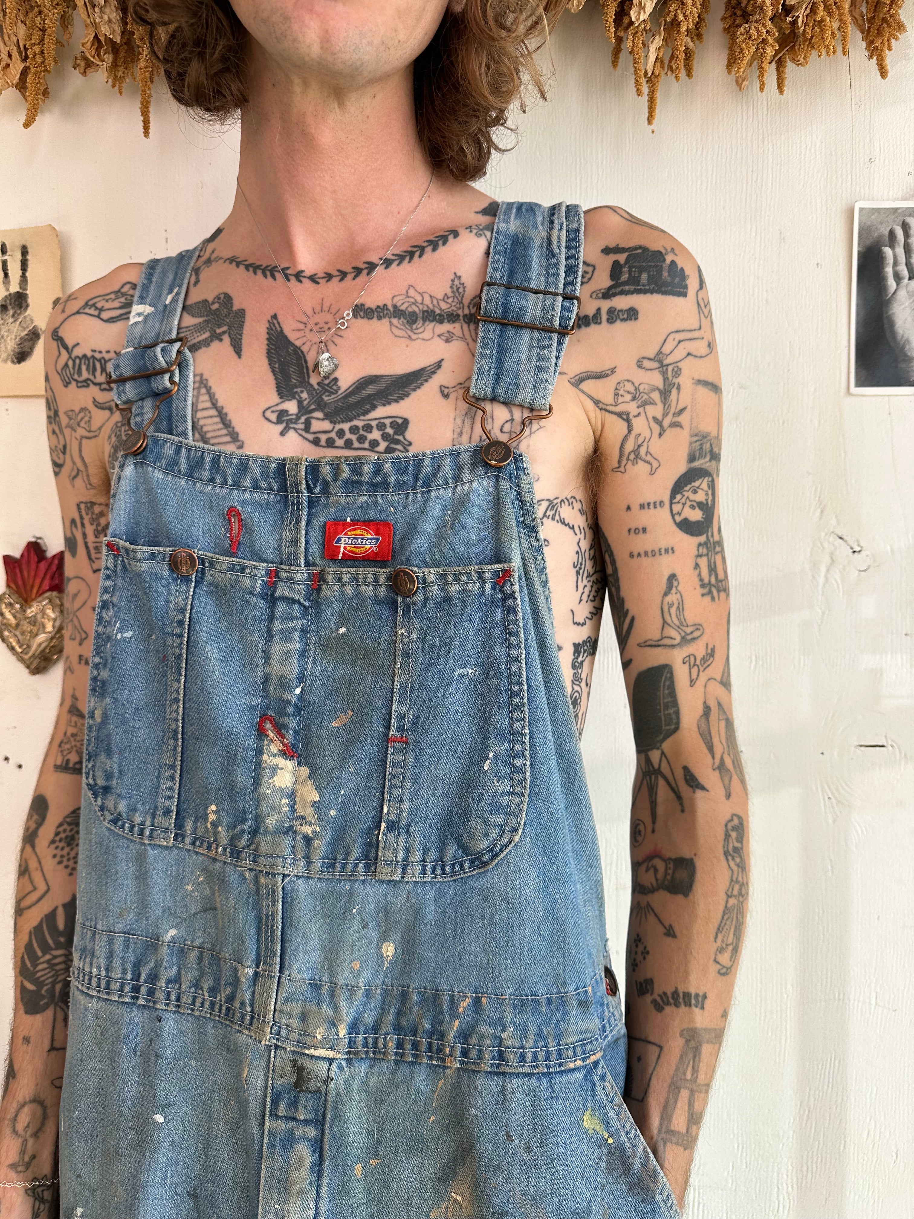 1990s Thrashed Dickies Overalls (36/32)