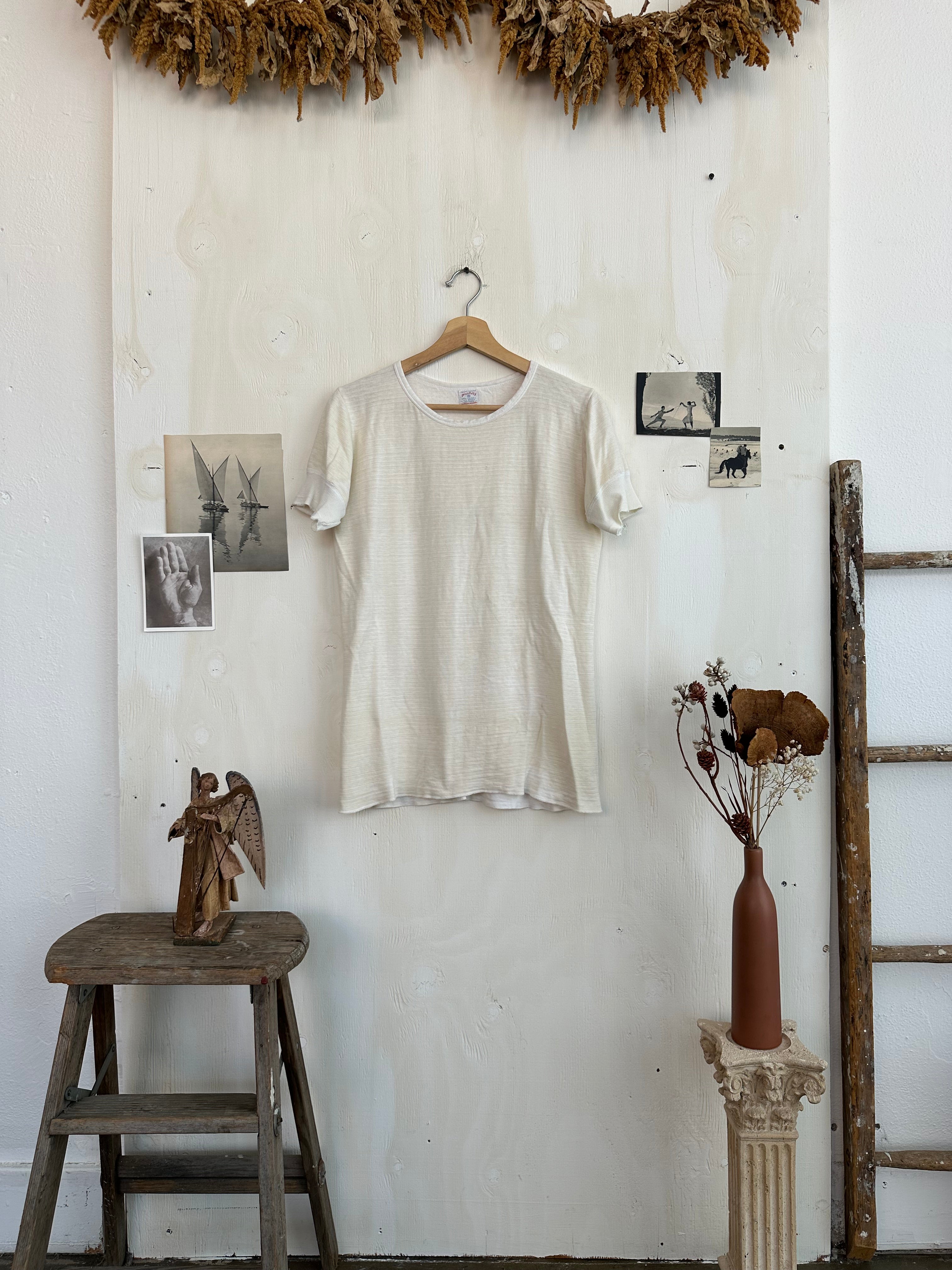 1960s Perfect Duofold Double Knit Tee (M)