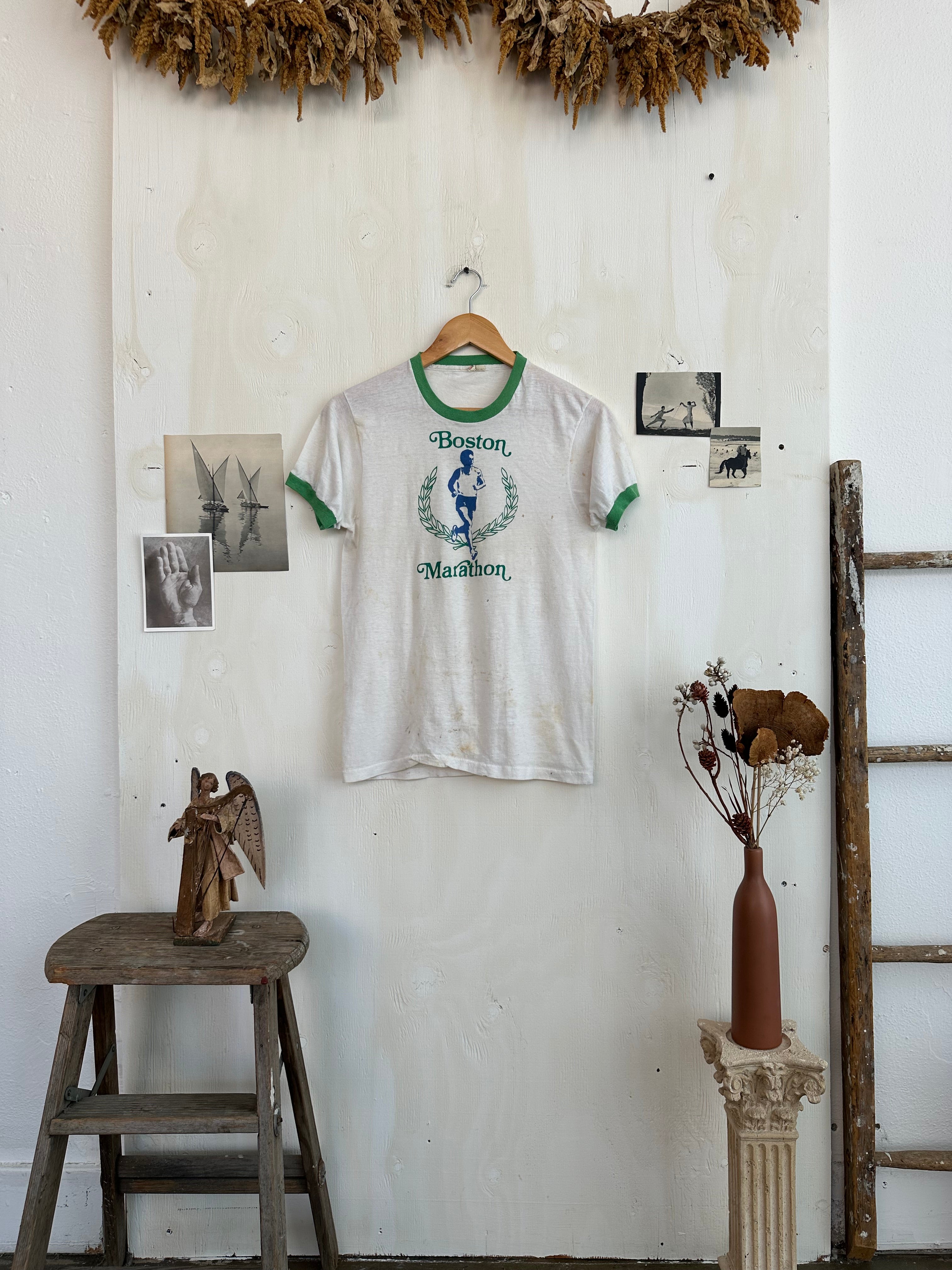 1970s Thrashed Boston Marathon Tee (S/M)