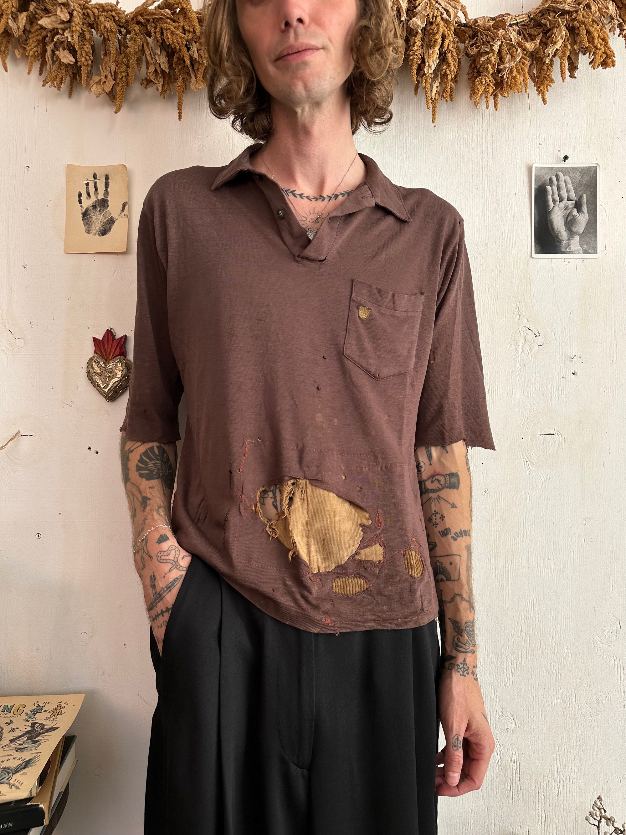 1970s Thrashed and Repaired Brown Polo