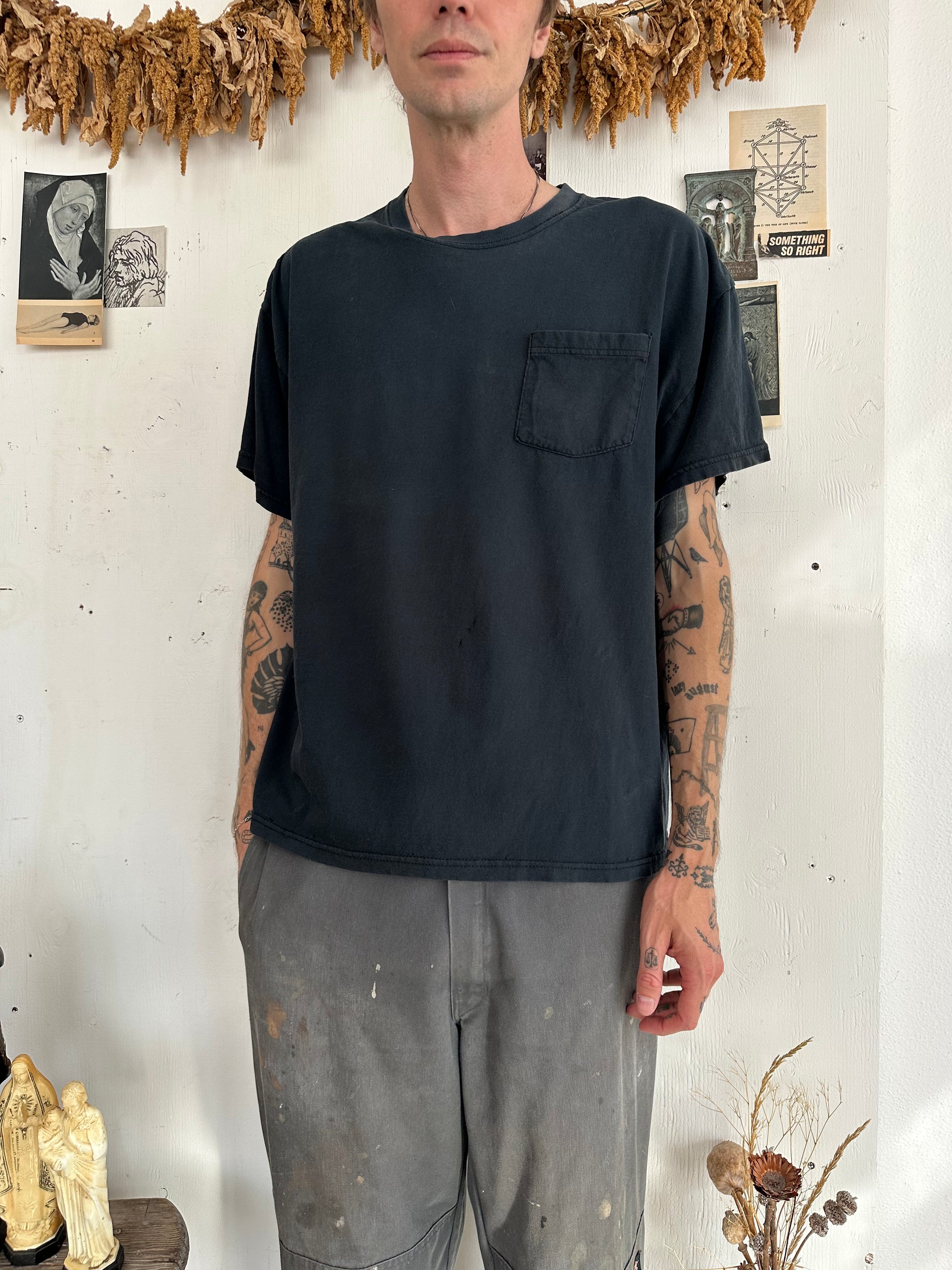 1990s Black Pocket Tee