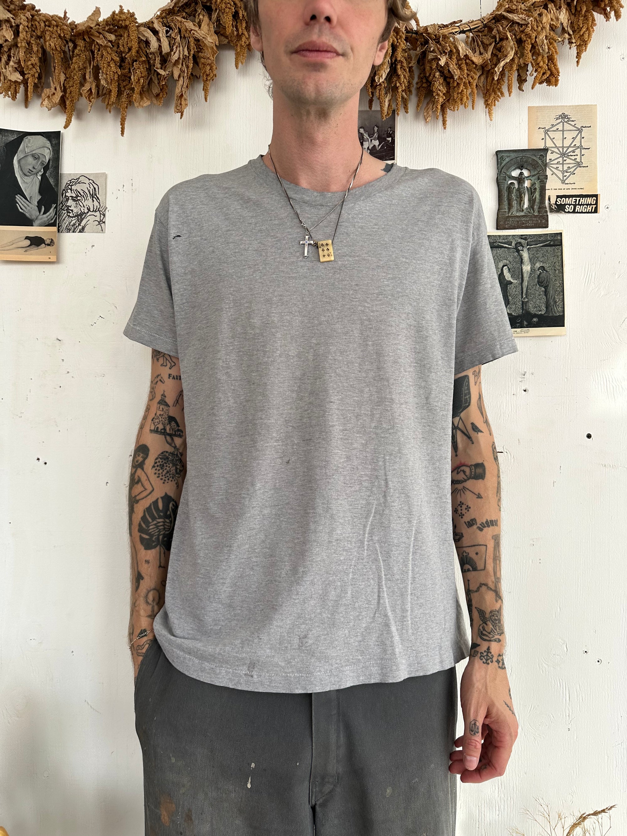 1980s Light Grey Tee