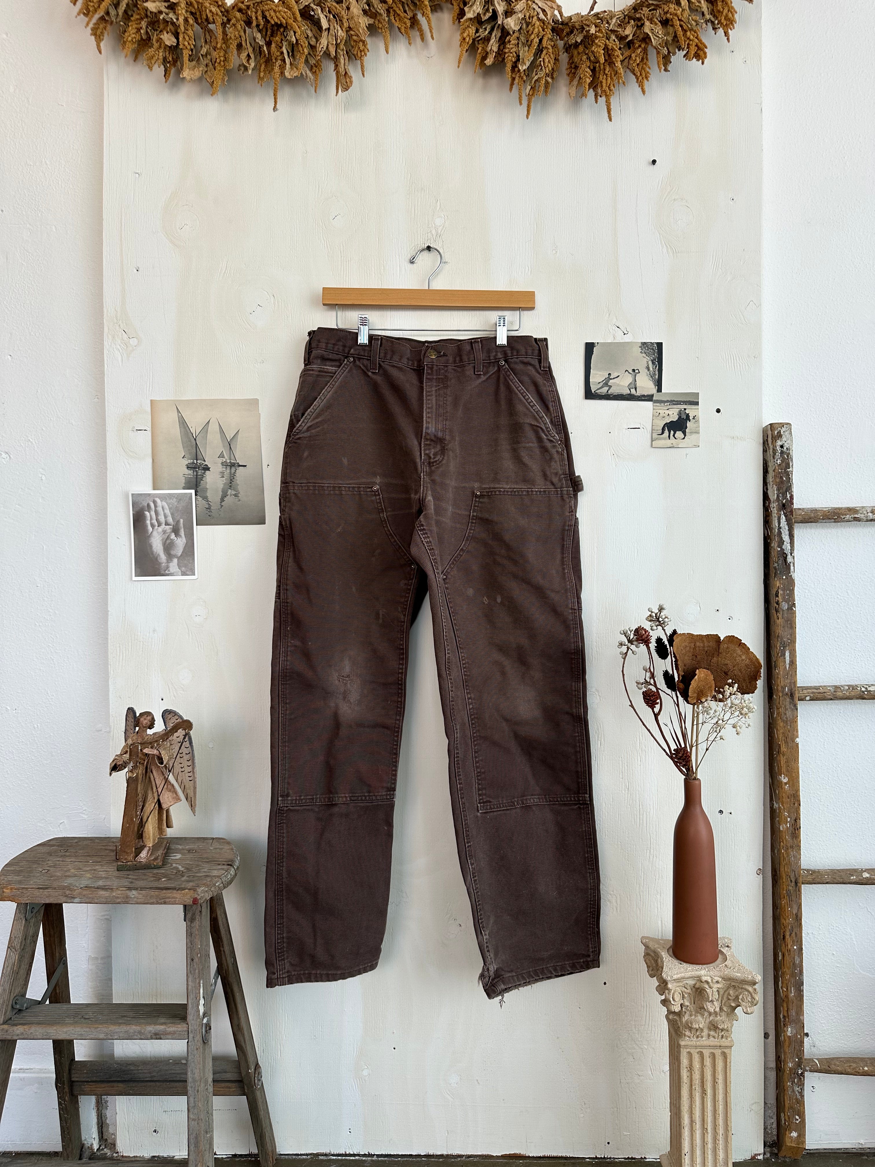 Sunfaded Brown Carhartt Double Knees (32/31)