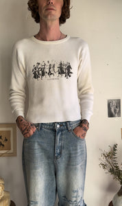 1980s Ashes Chopped Thermal (Boxy S/M)