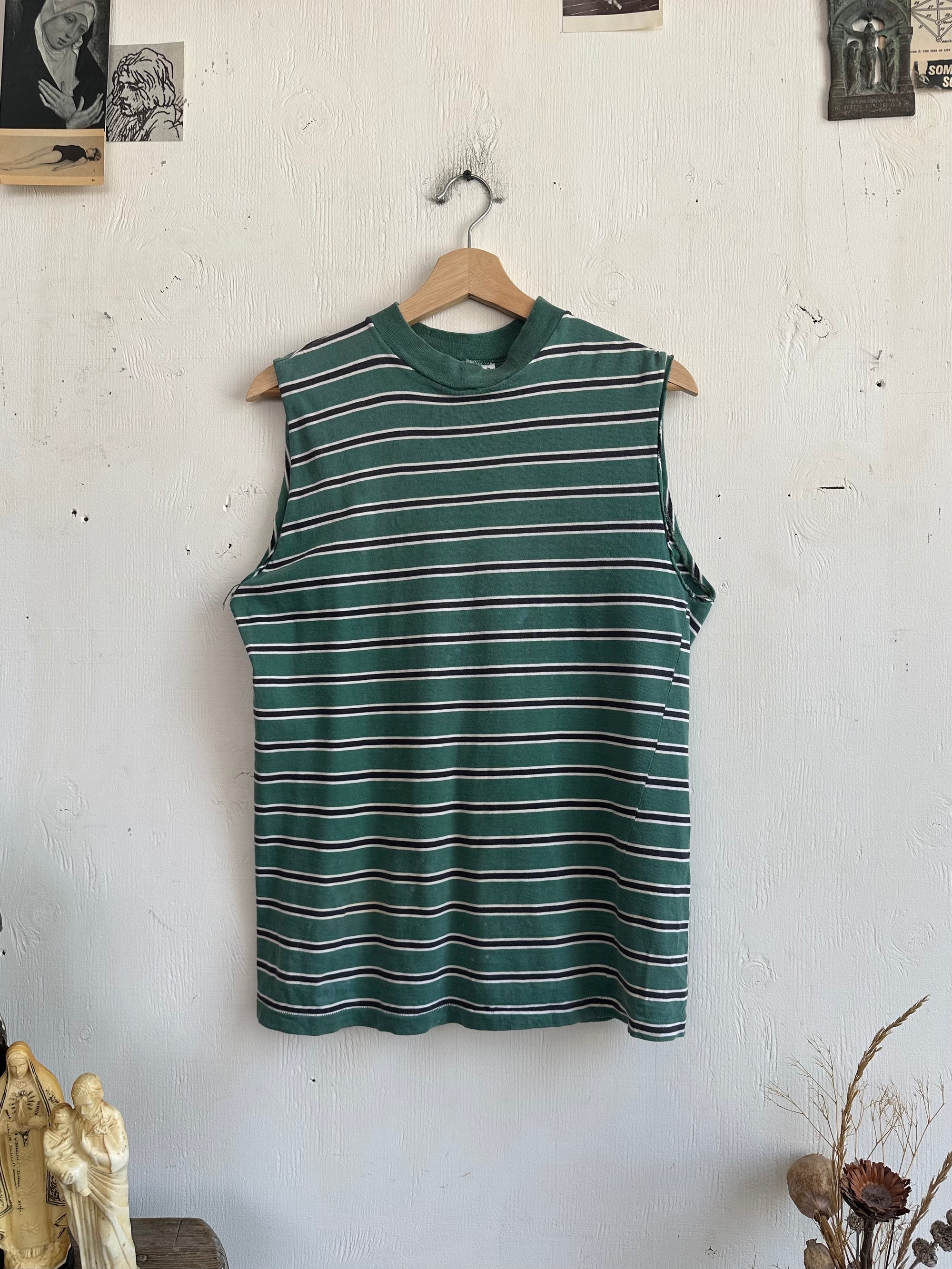 1970s Faded Striped Muscle Tee